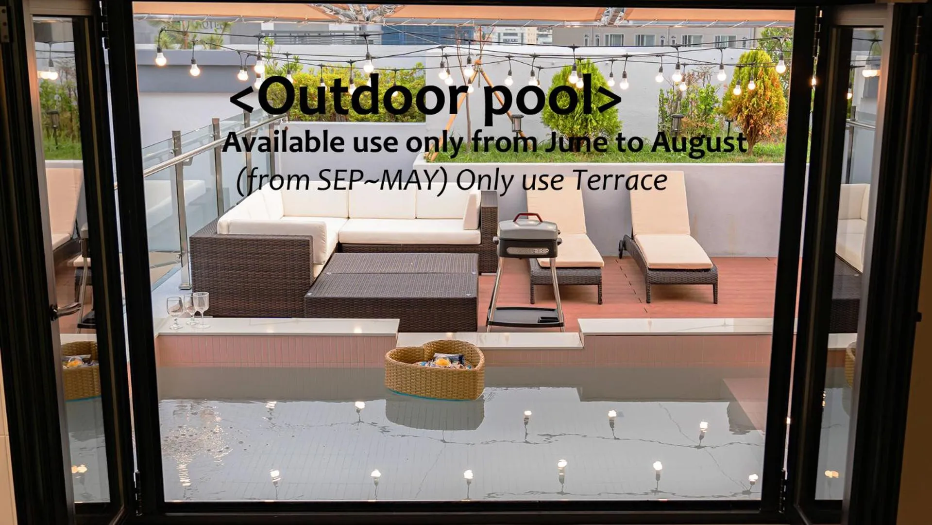 Patio in Denbasta Central Hotel Seomyeon