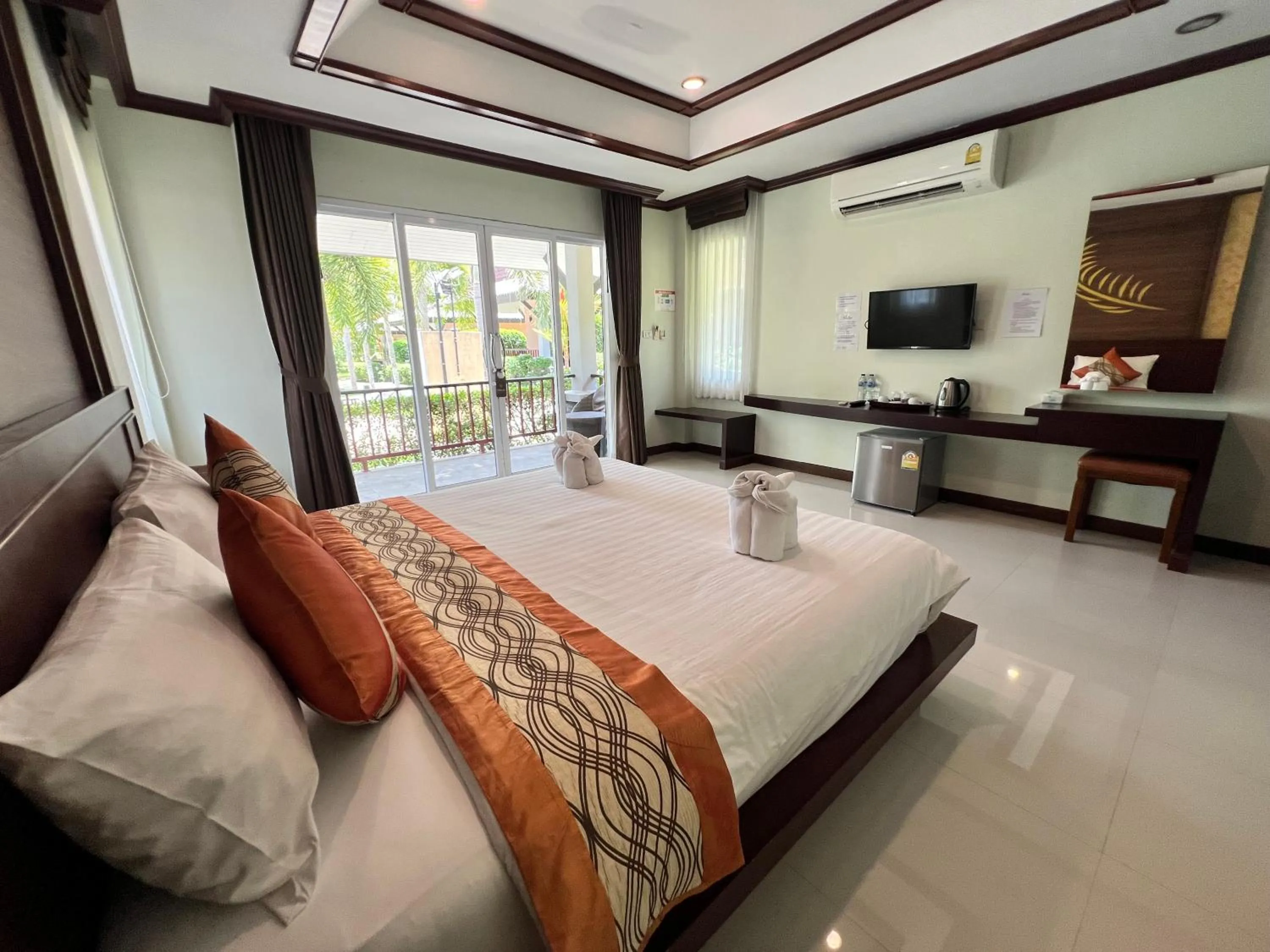 Bed in Palm Kiri Aonang Resort