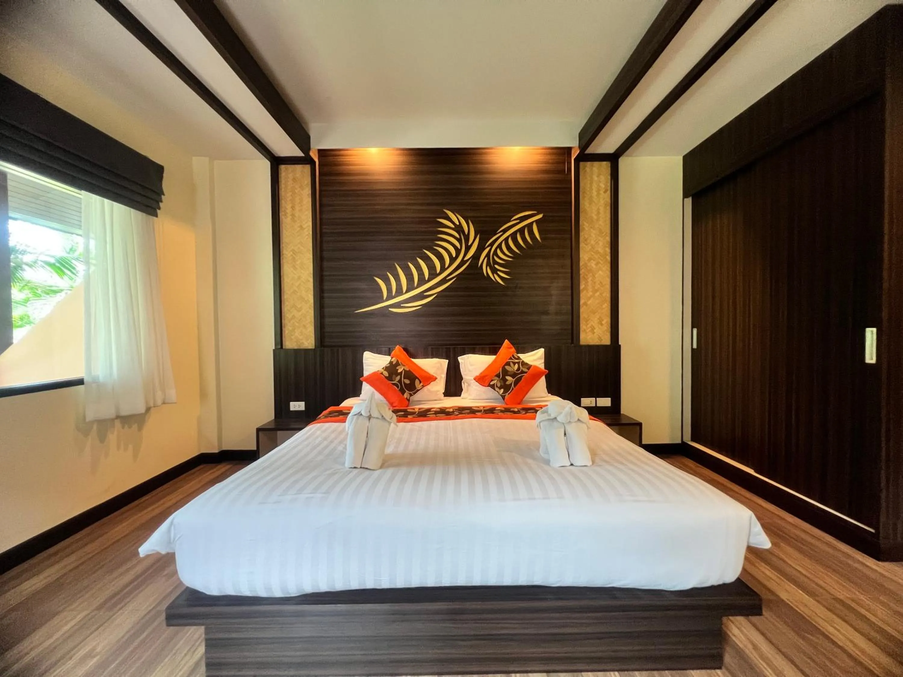 Bed in Palm Kiri Aonang Resort