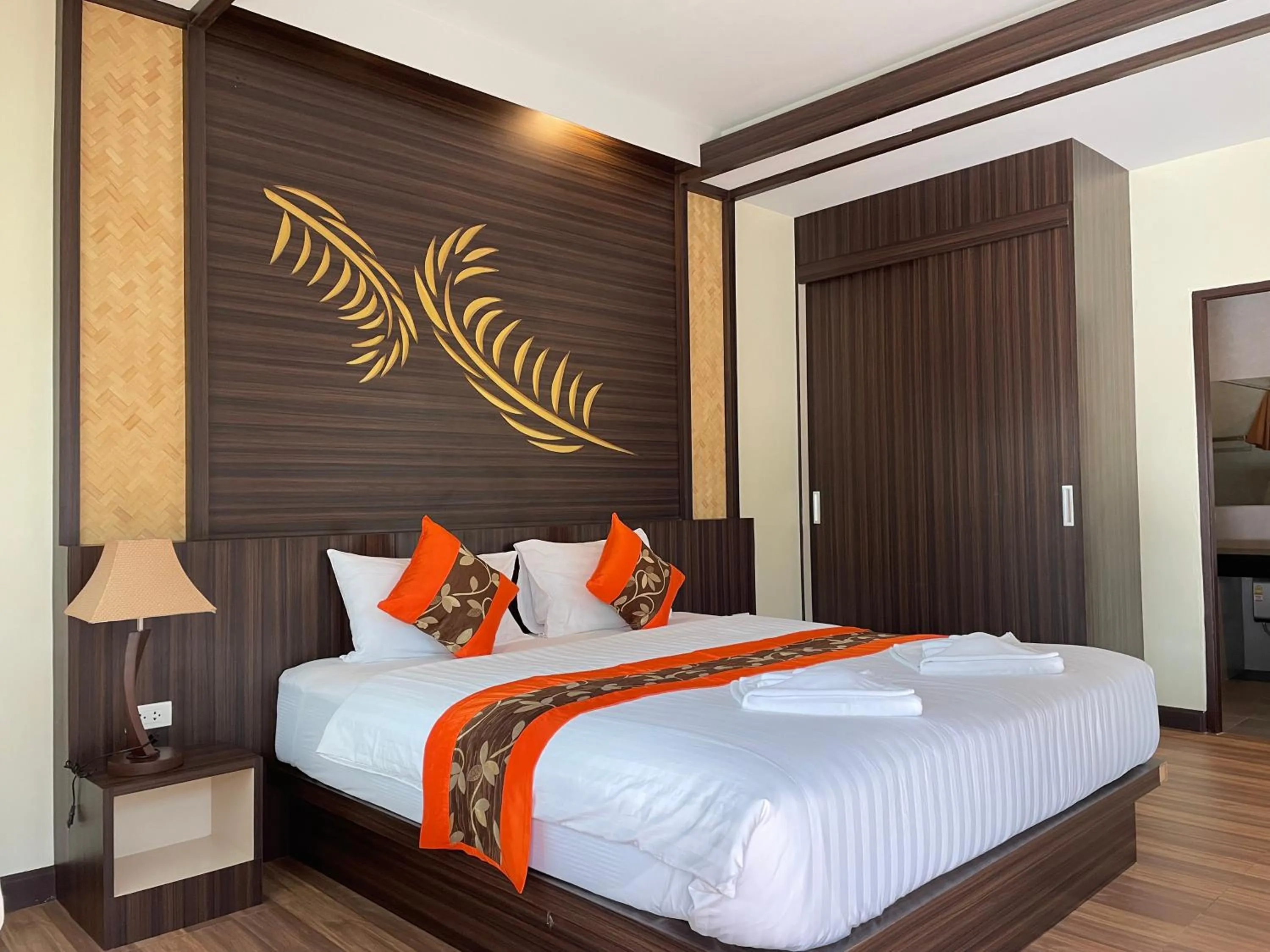 Bed in Palm Kiri Aonang Resort