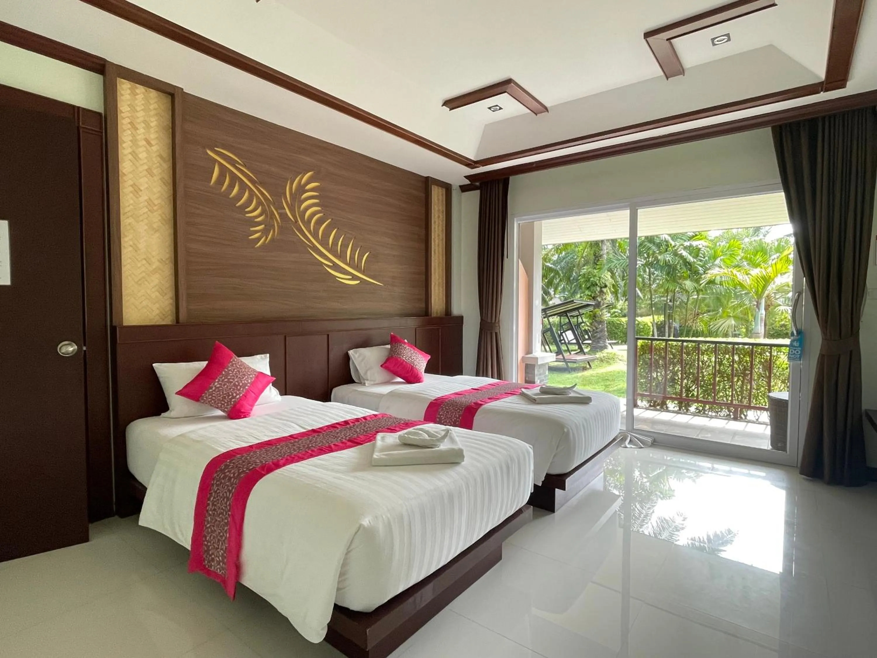 Bed in Palm Kiri Aonang Resort