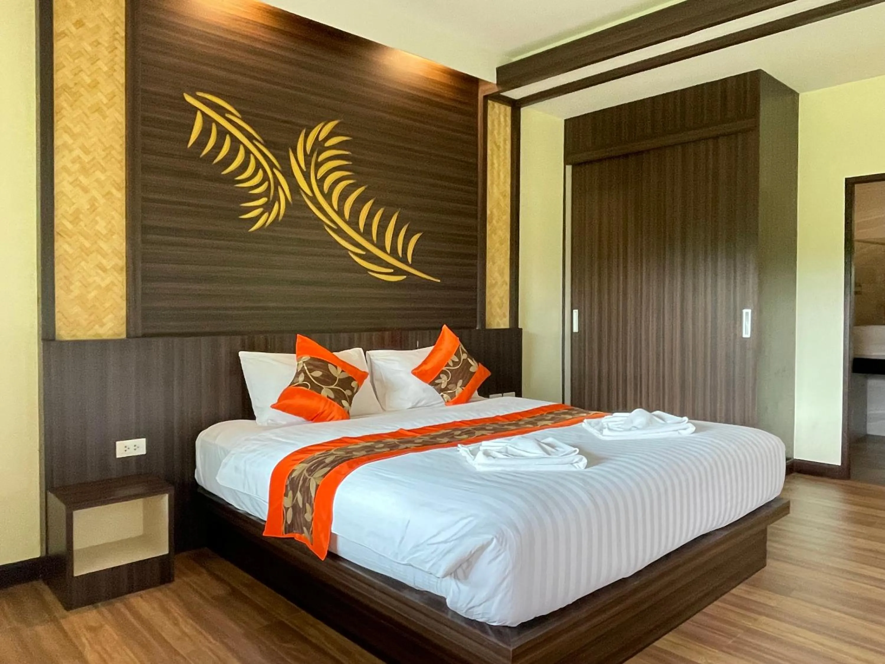 Bed in Palm Kiri Aonang Resort