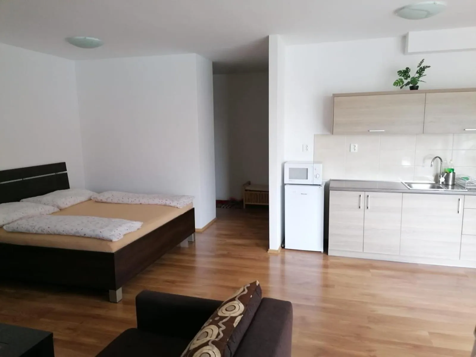Day, Bed in Modern city center apartment with private parking