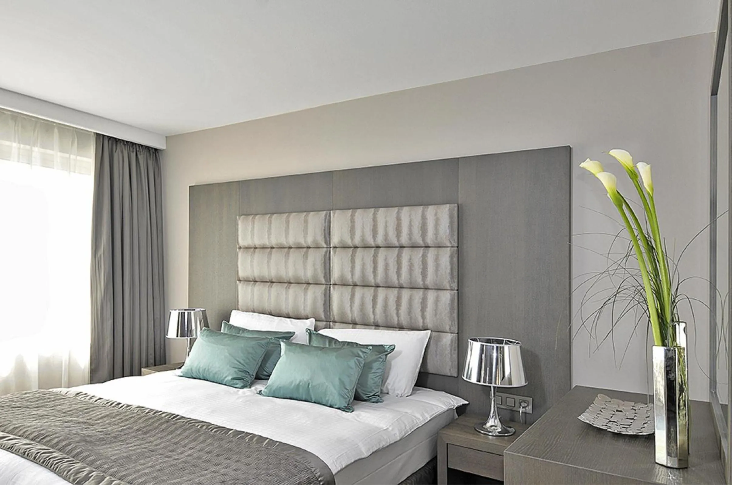 Decorative detail, Bed in Hotel Agenda Louise