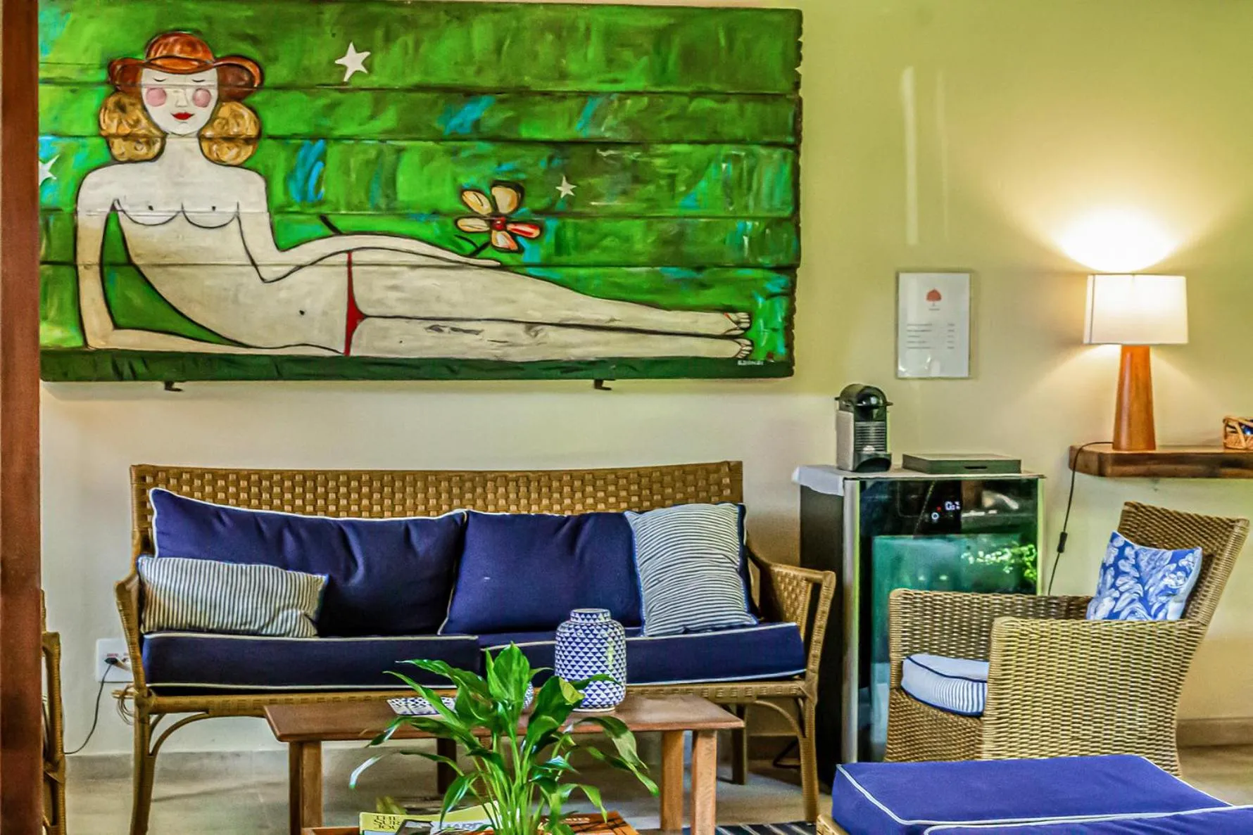 Seating area in Pousada Ipê