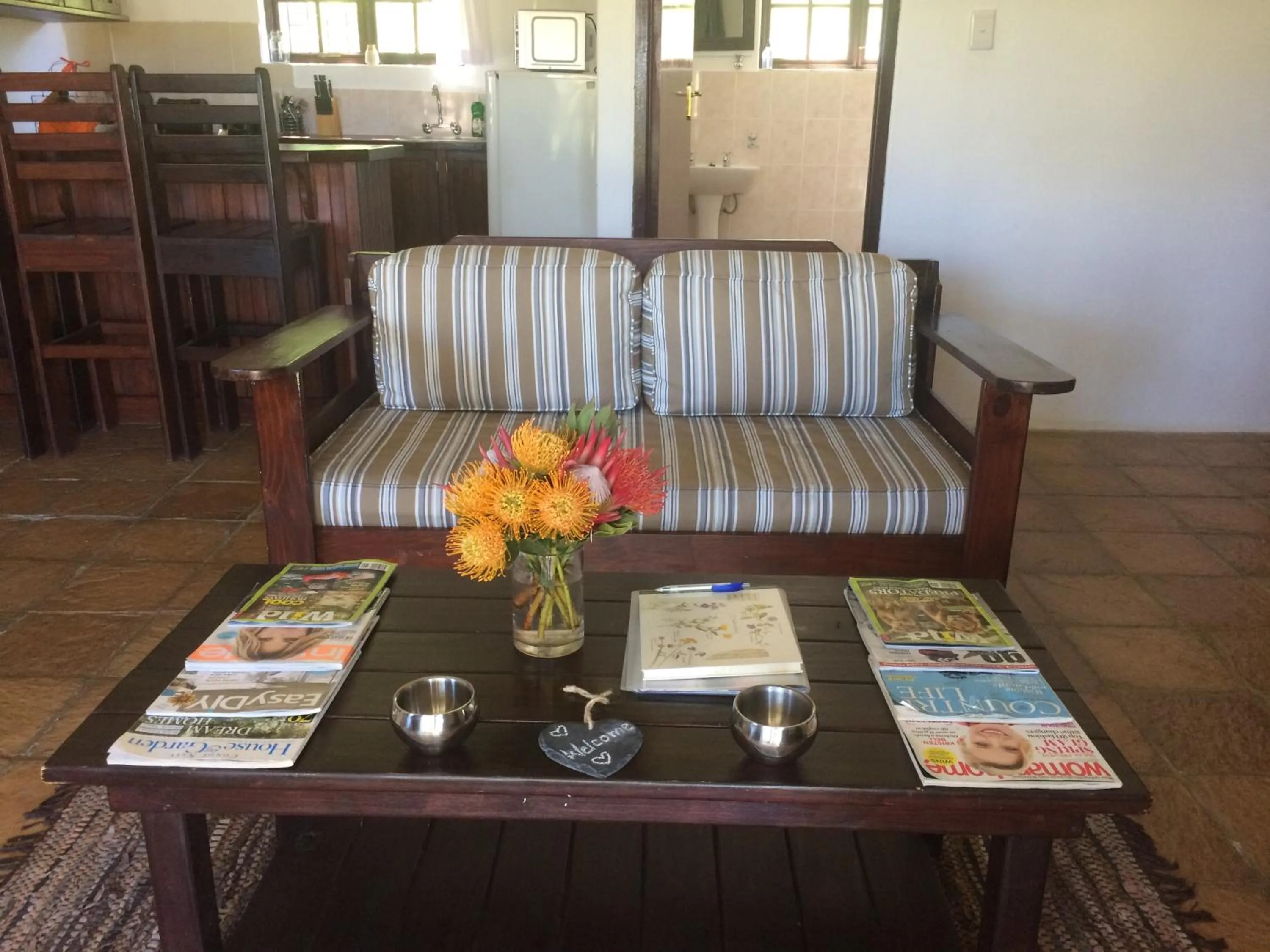 Living room in Fraaigelegen Farm - Home of ADHARA EVOO