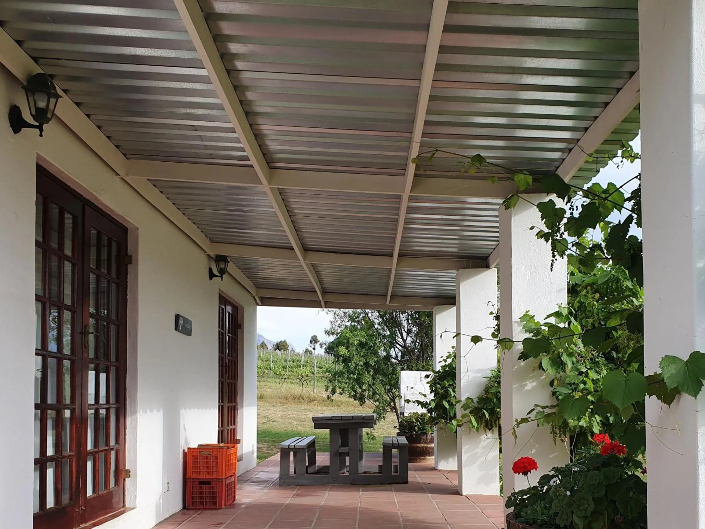 Balcony/Terrace in Fraaigelegen Farm - Home of ADHARA EVOO