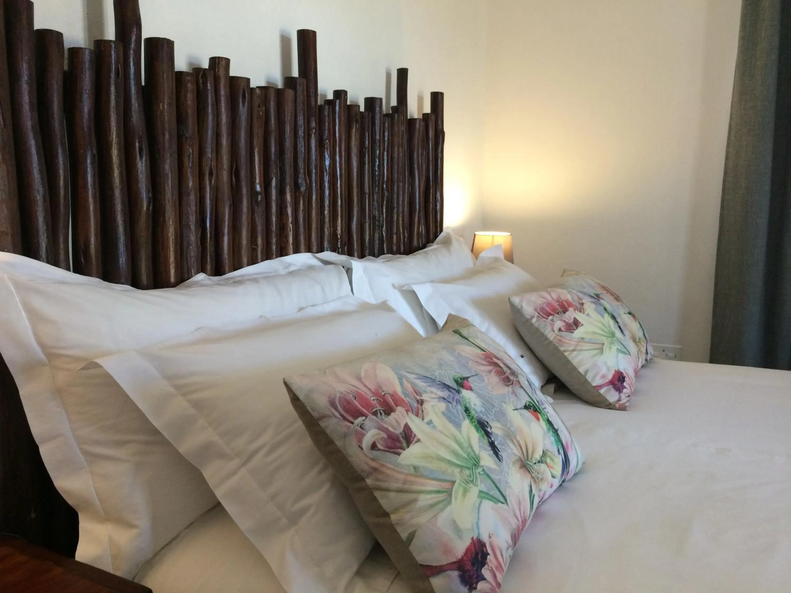 Decorative detail, Bed in Fraaigelegen Farm - Home of ADHARA EVOO
