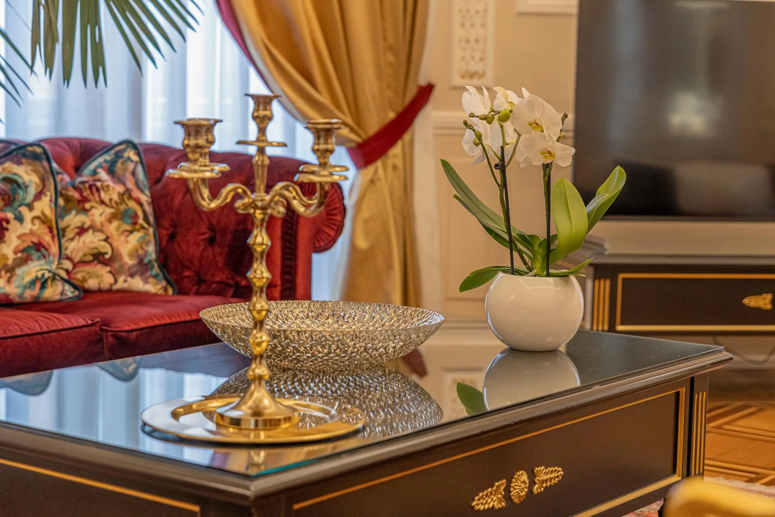 Living room in Palazzo Monga Boutique Guesthouse