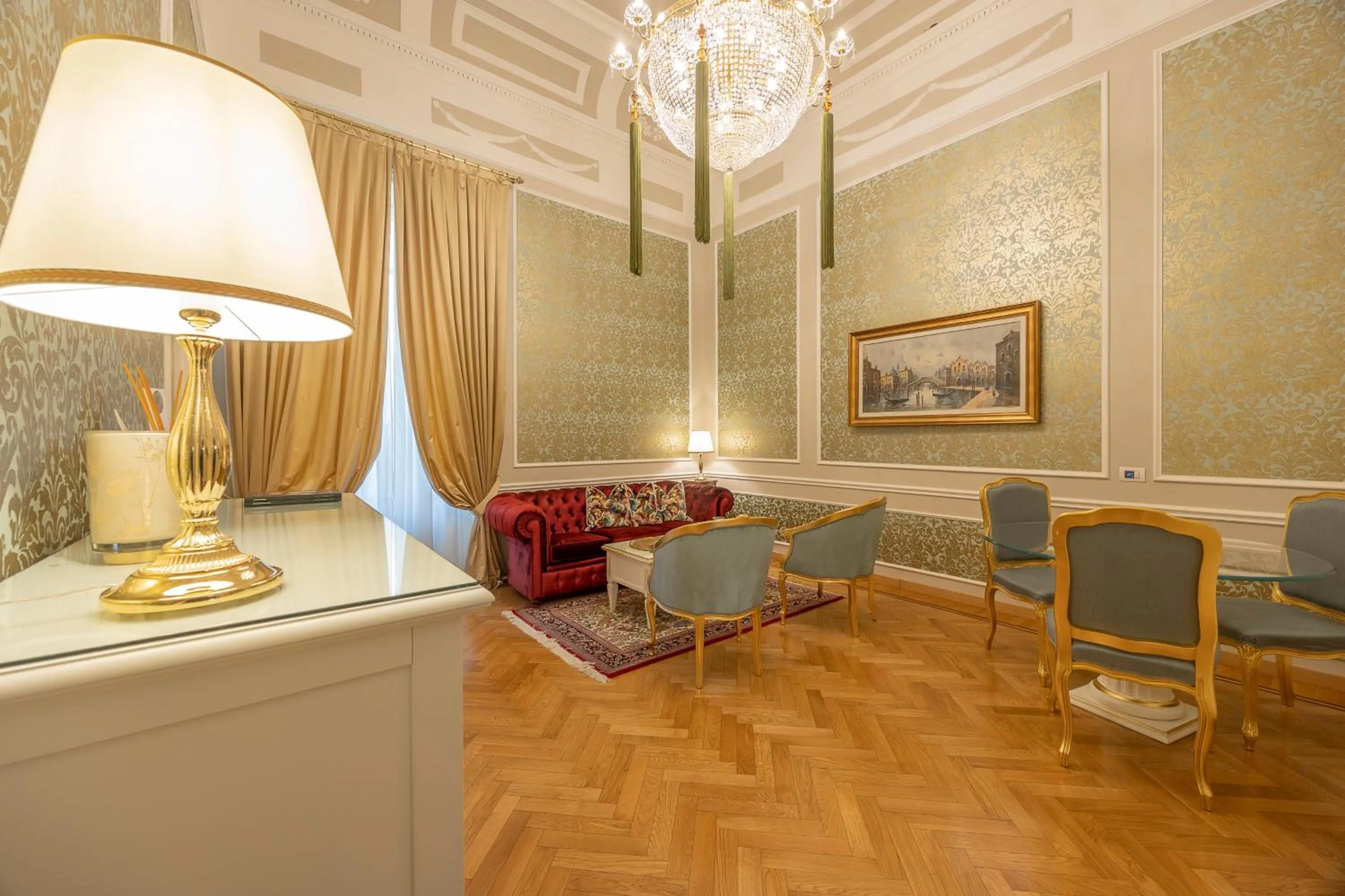 Living room in Palazzo Monga Boutique Guesthouse