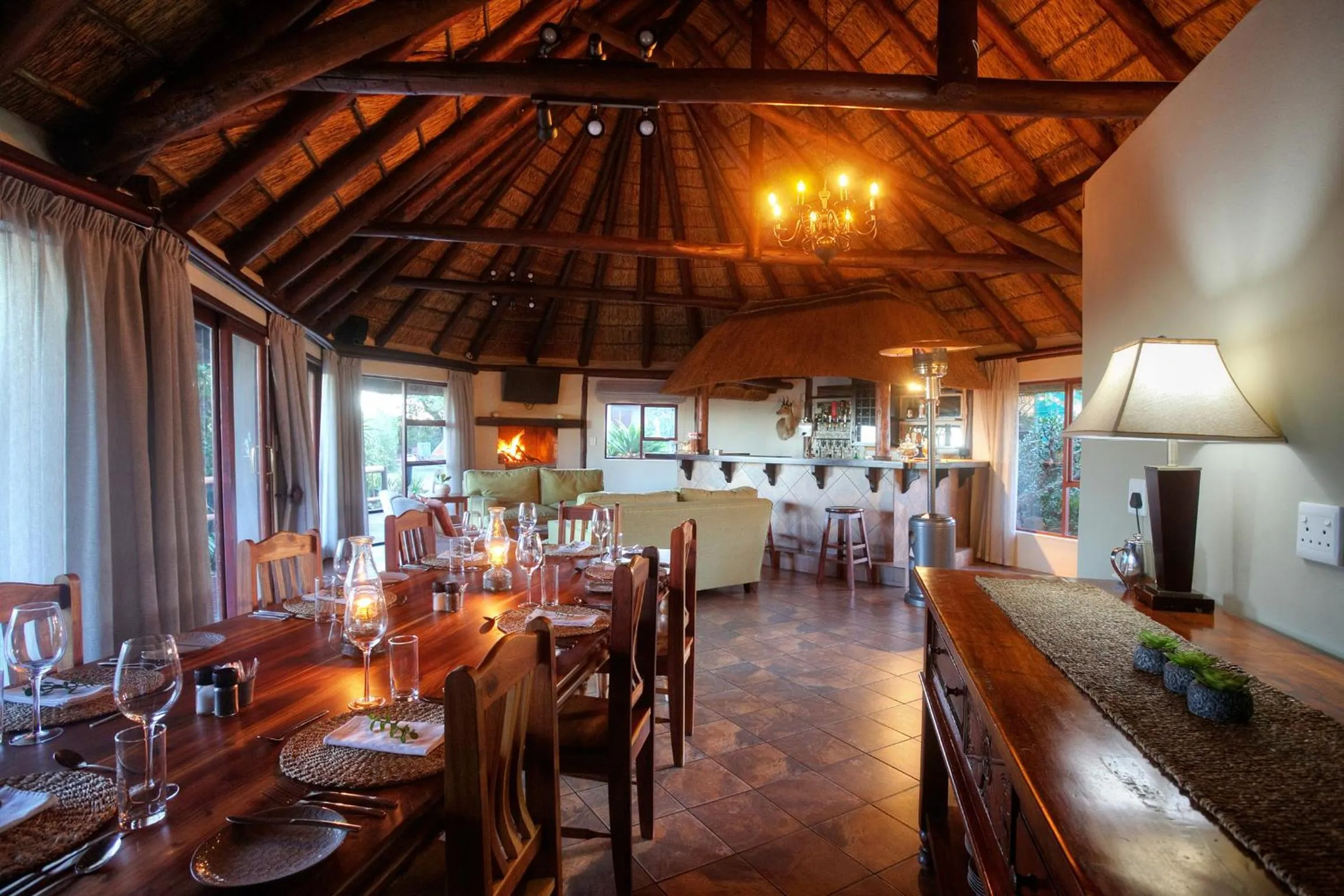 Dining area in Addo Elephant Safari Lodge - Bellevue Forest Reserve
