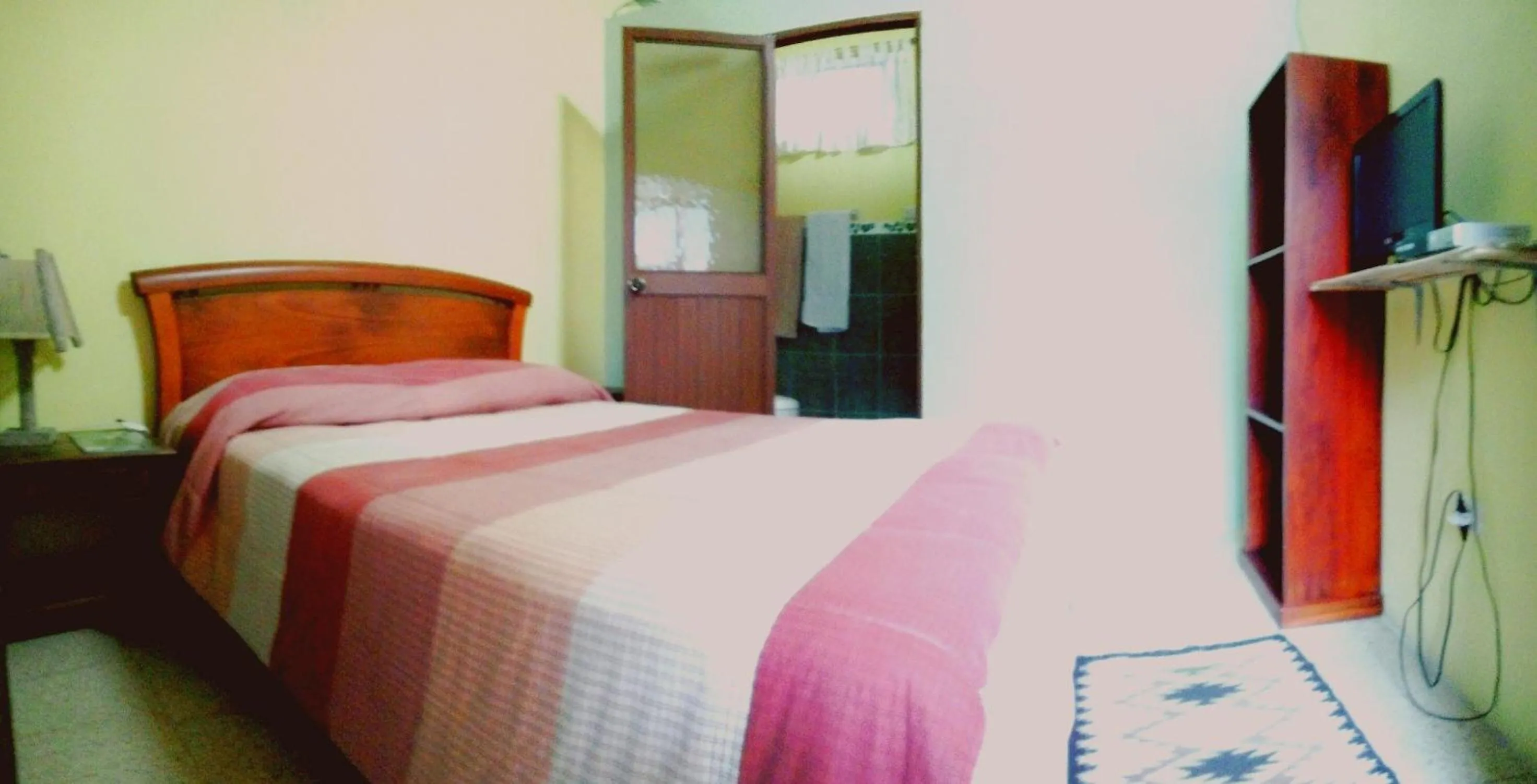 Bed in Hostal Surf Olón