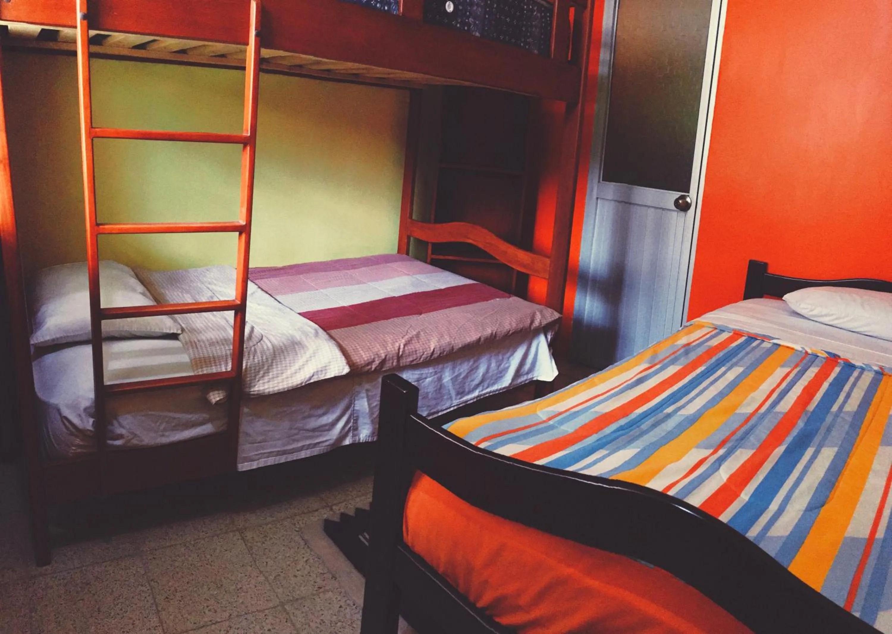 Bed in Hostal Surf Olón