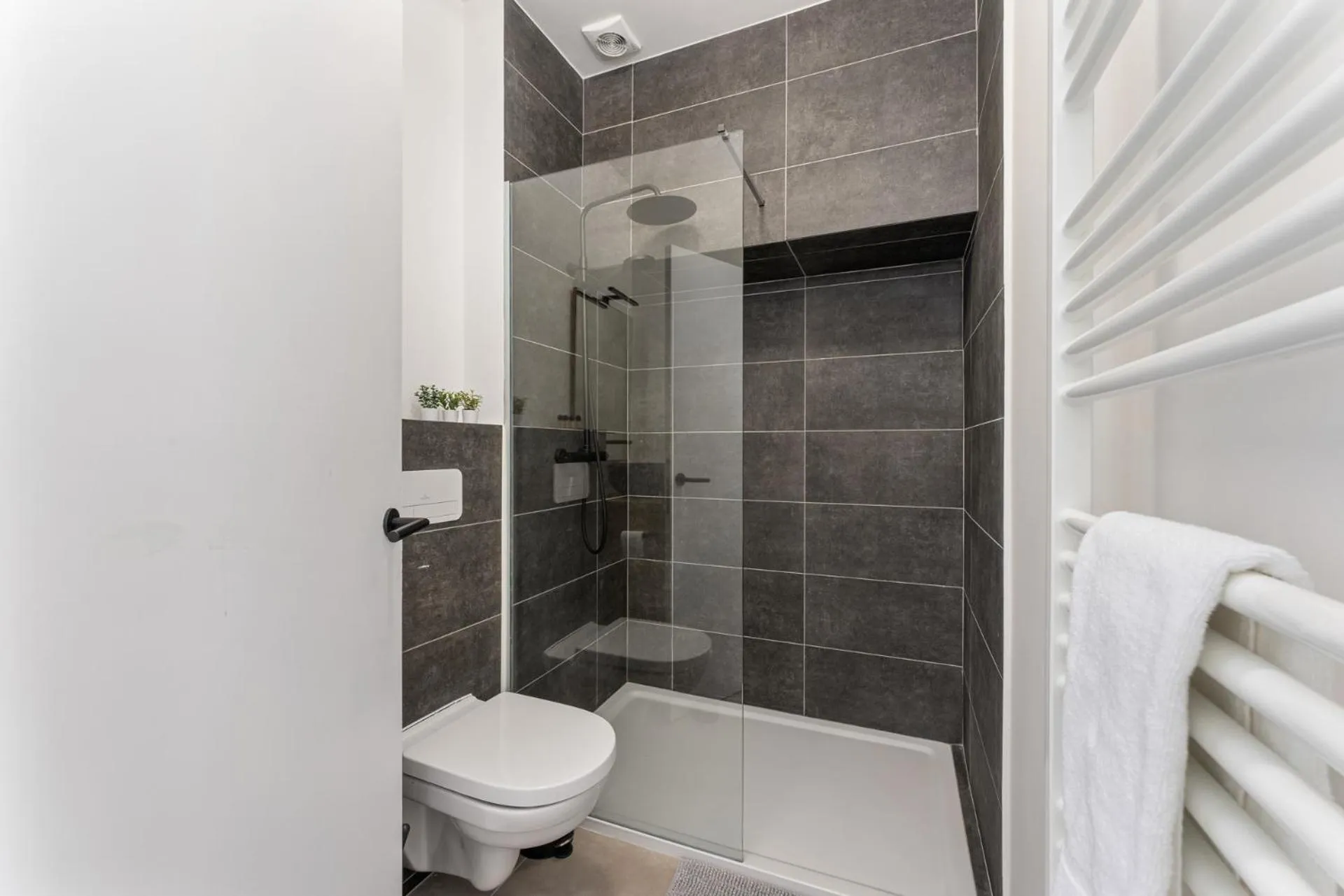 Shower in The Chocolate Suites