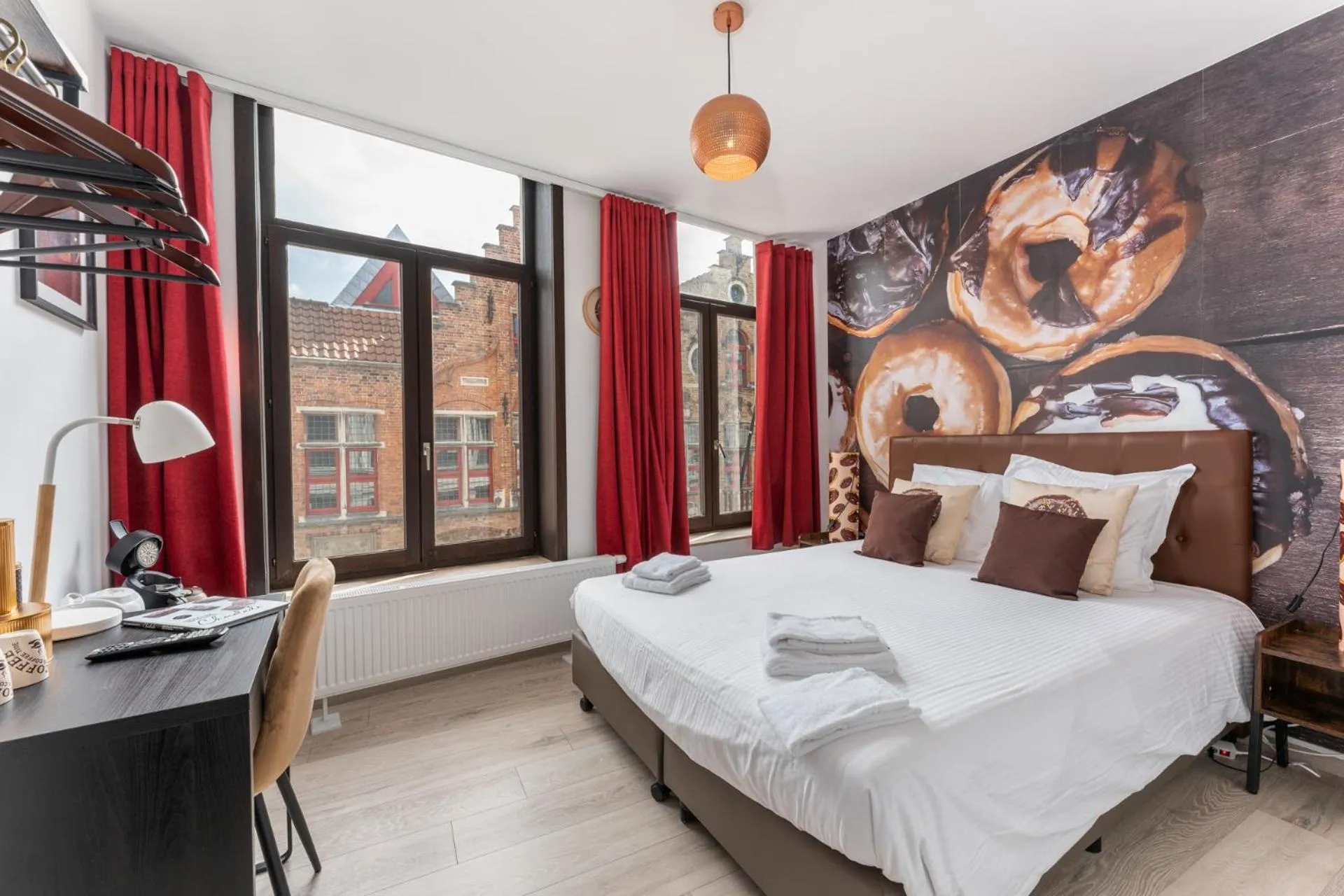 Bed in The Chocolate Suites