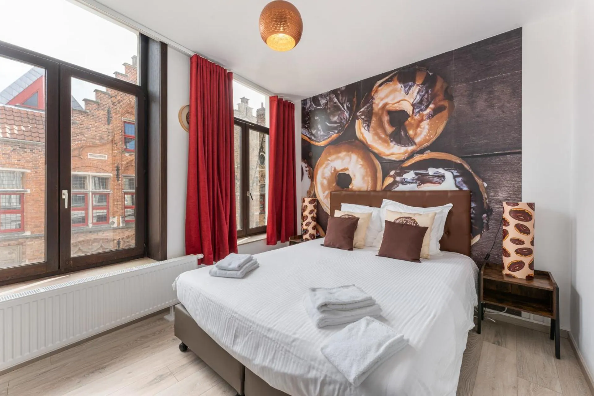 Bed in The Chocolate Suites