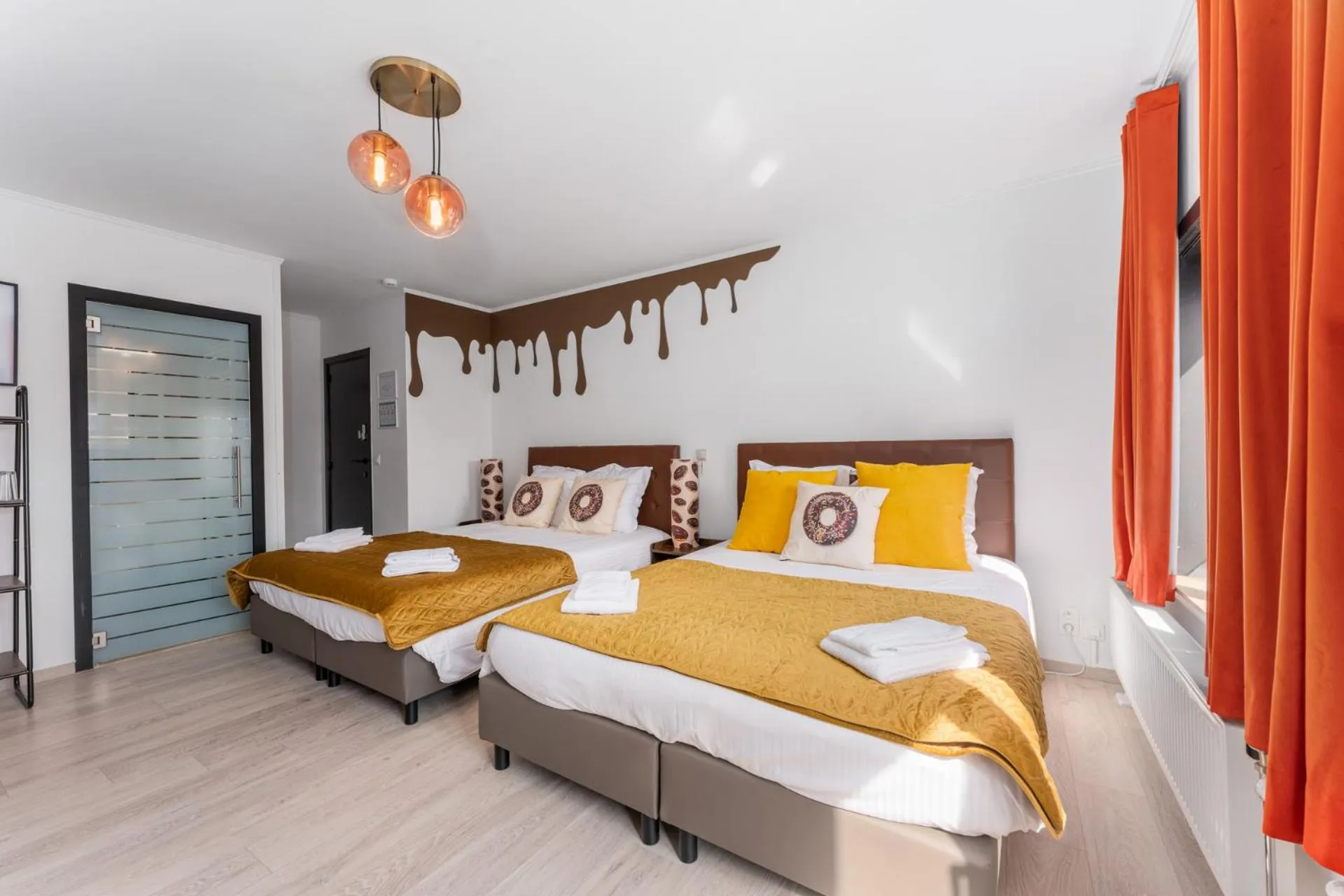 Bed in The Chocolate Suites