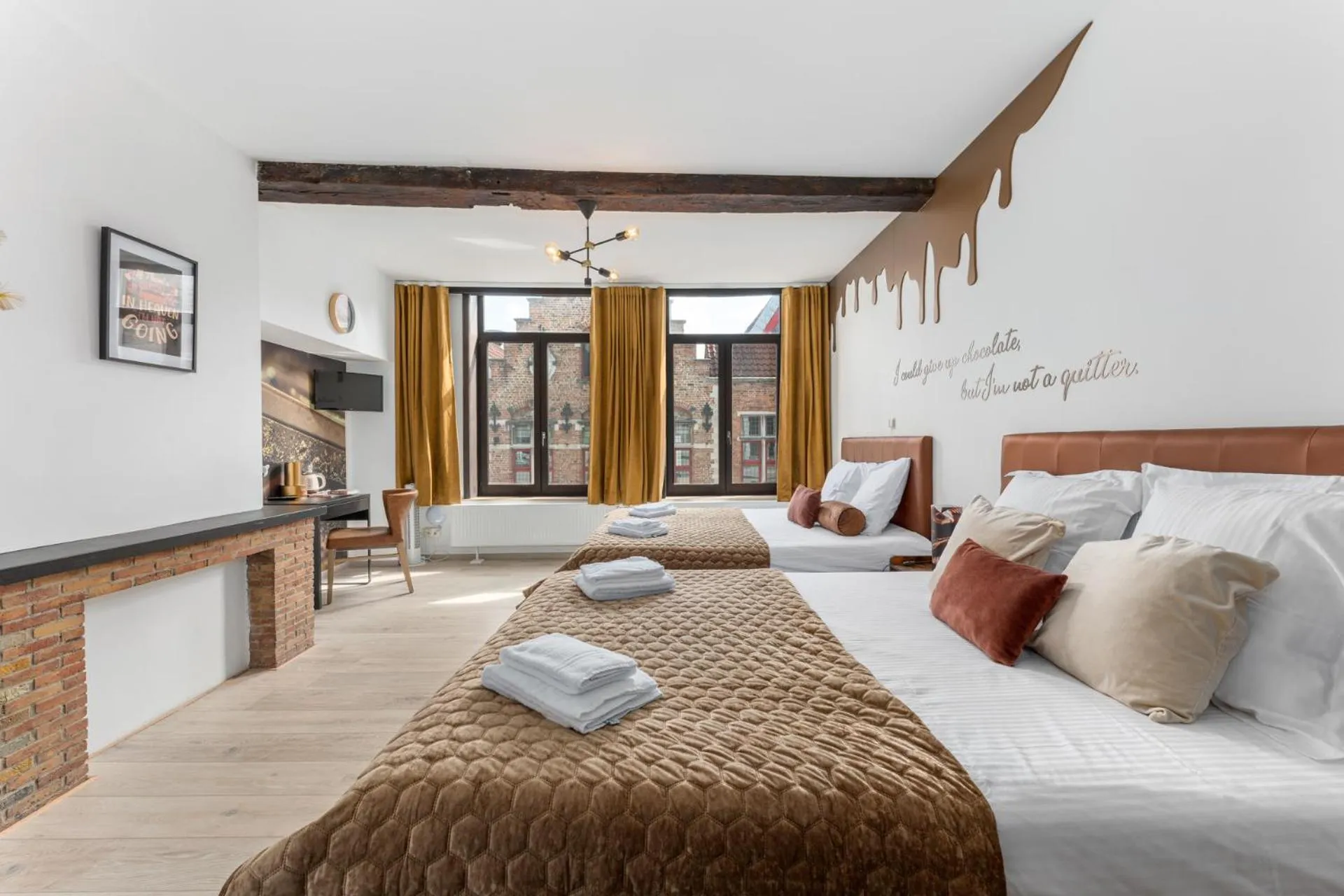 Photo of the whole room, Bed in The Chocolate Suites