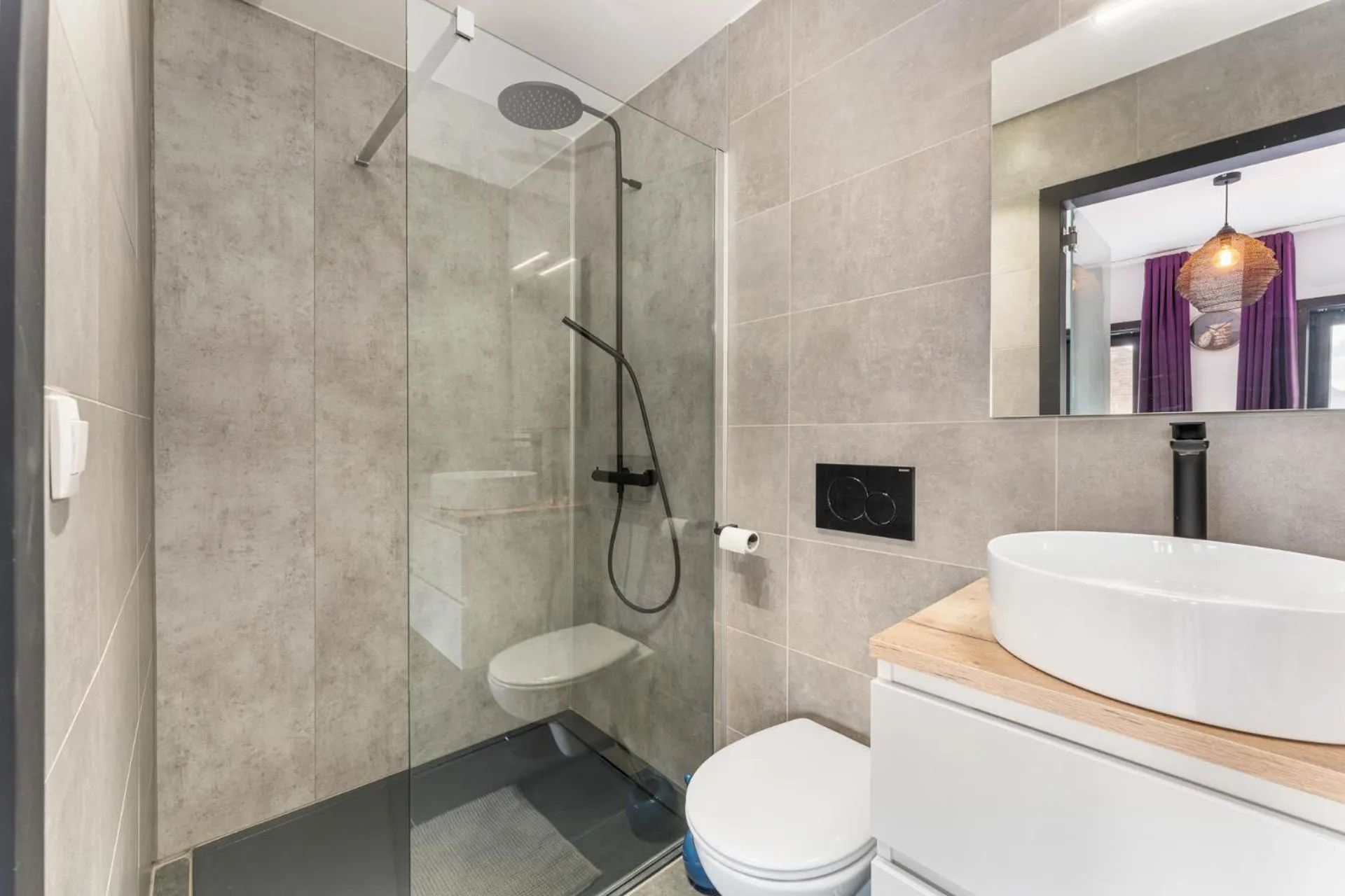 Shower in The Chocolate Suites