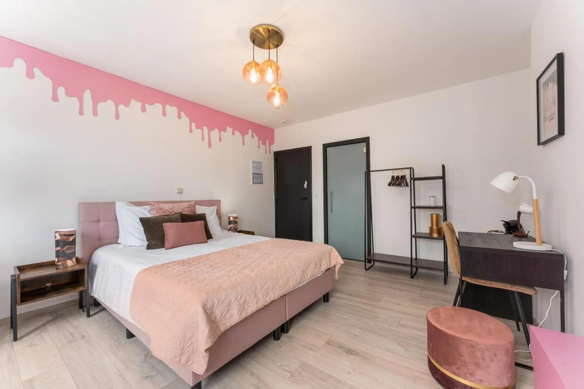 Bed in The Chocolate Suites