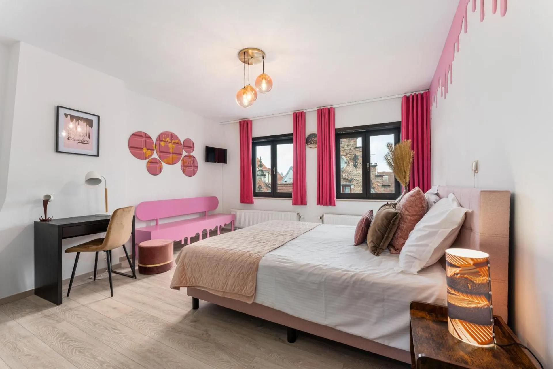 Photo of the whole room, Bed in The Chocolate Suites