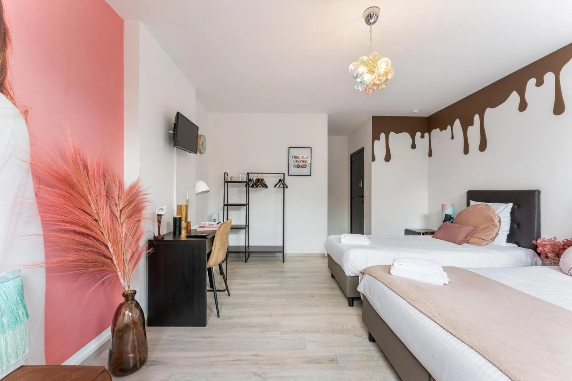 Photo of the whole room, Bed in The Chocolate Suites