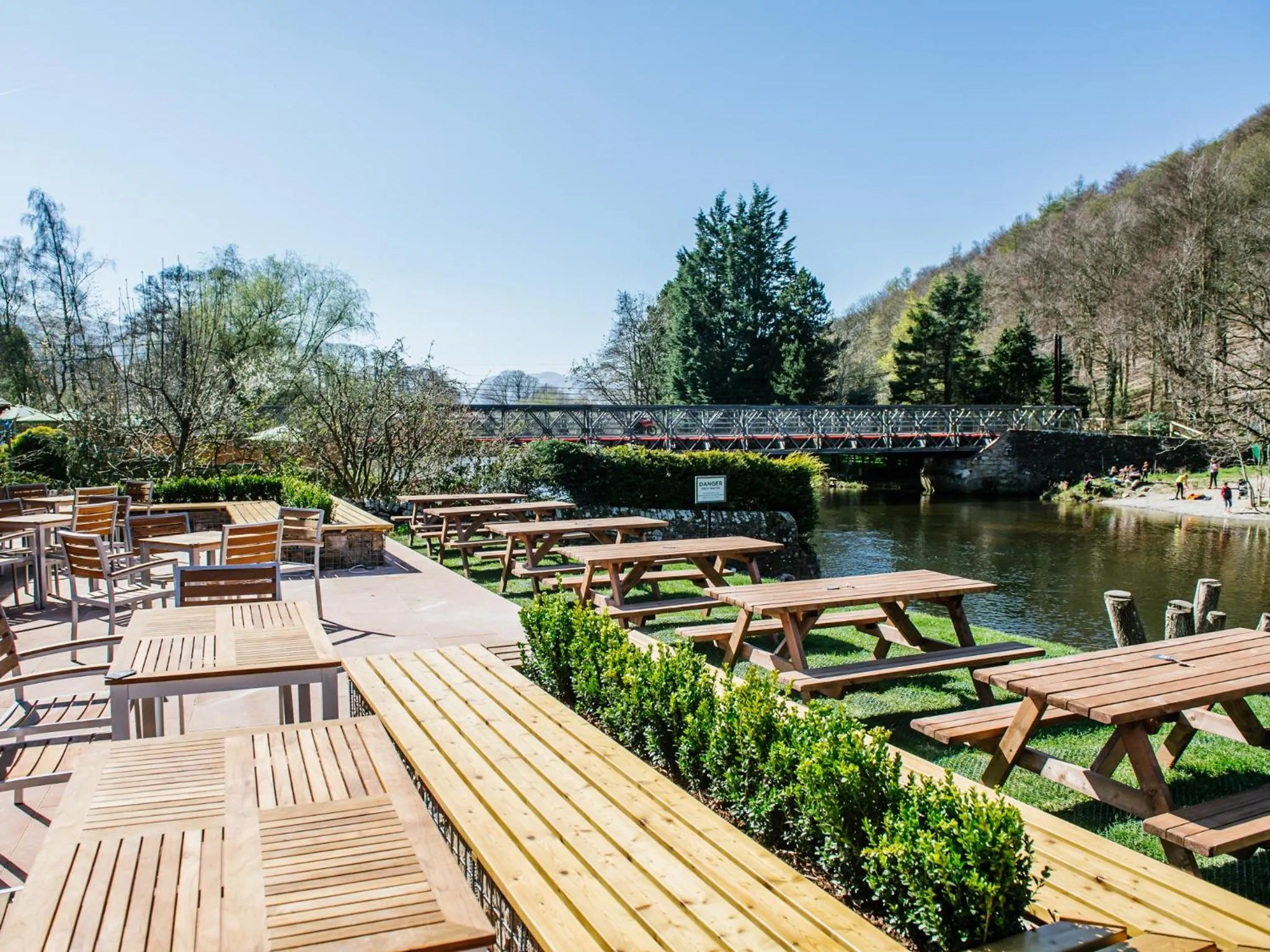 Patio in The Crown Inn Pooley Bridge