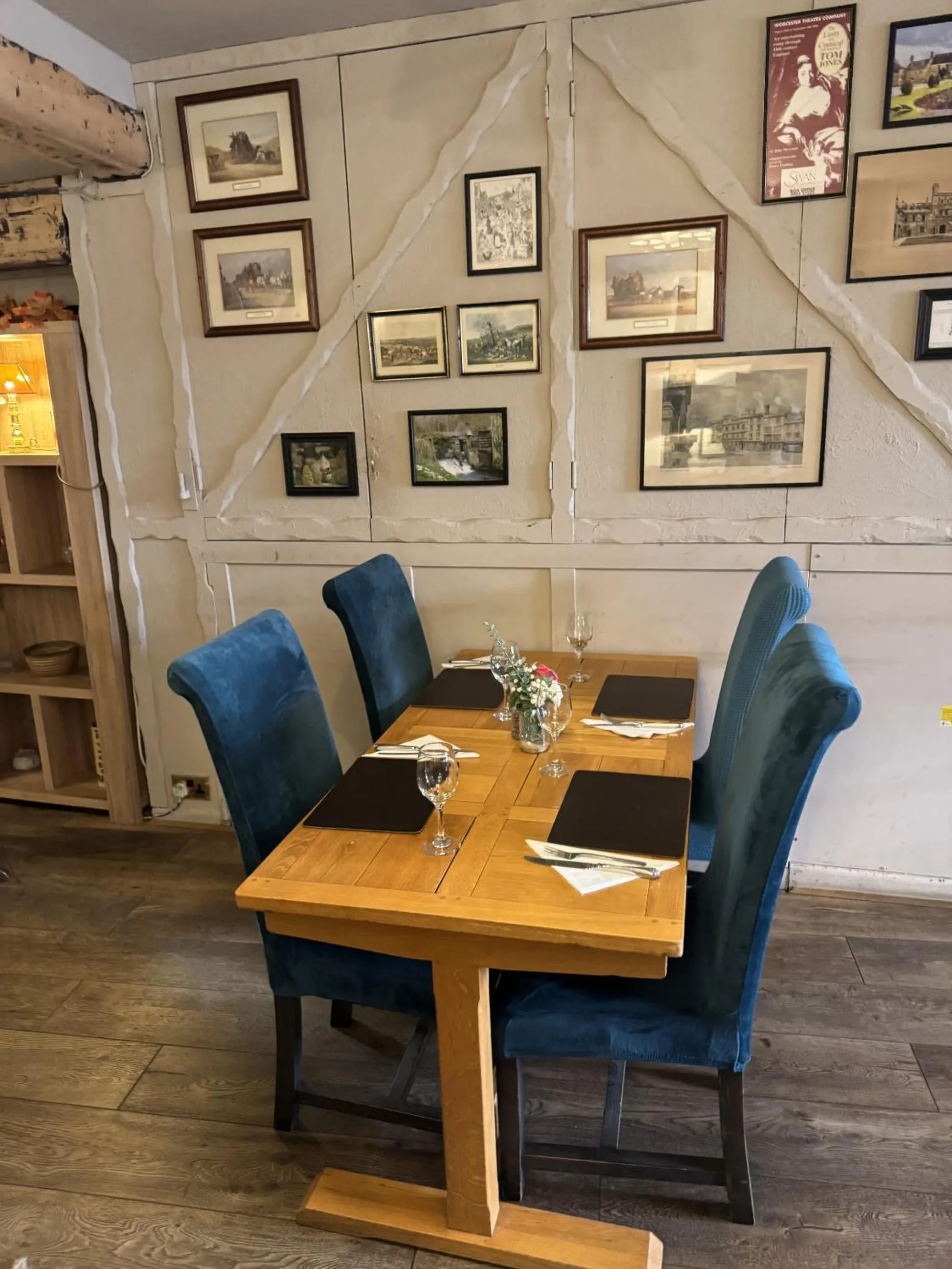 Dining area in The White Lion Hotel