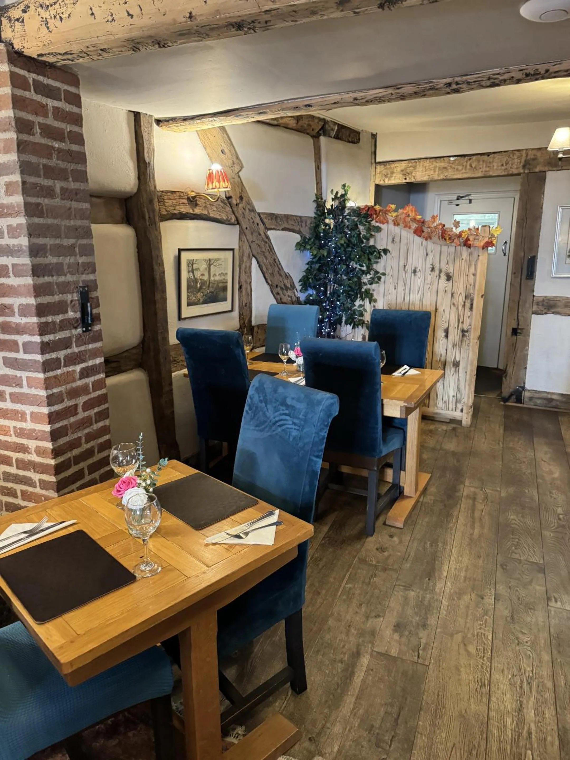 Dining area in The White Lion Hotel