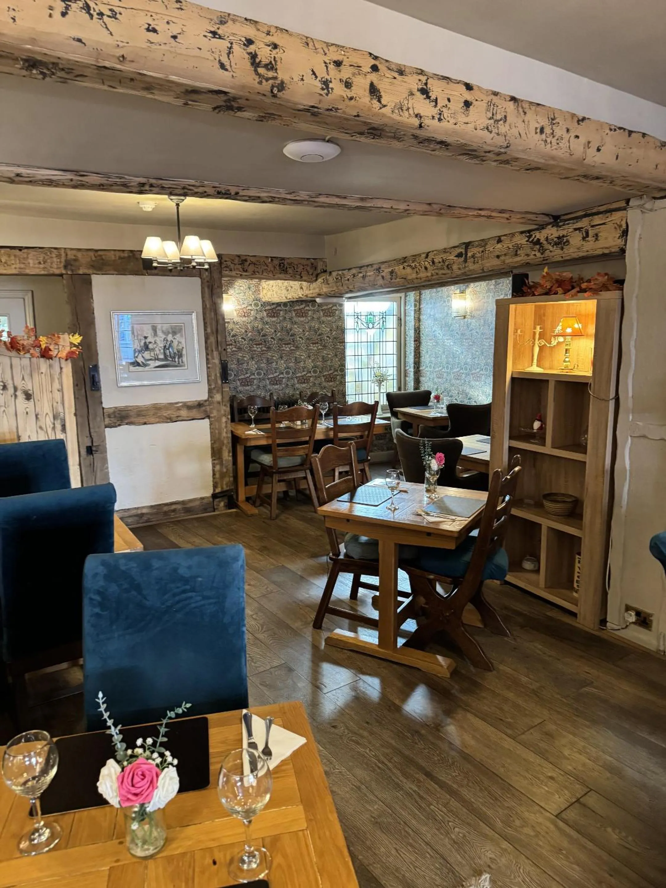 Dining area in The White Lion Hotel