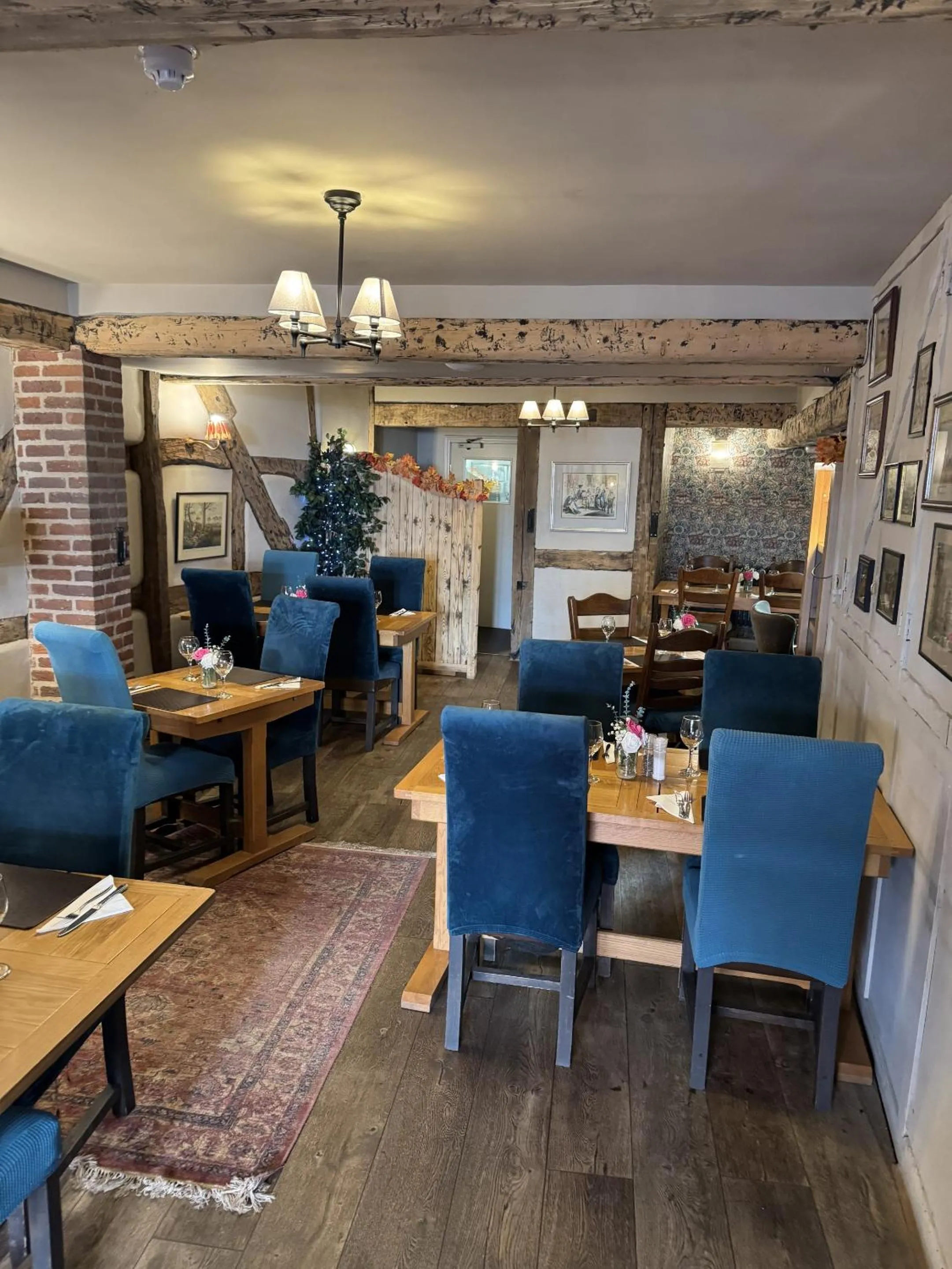 Dining area in The White Lion Hotel