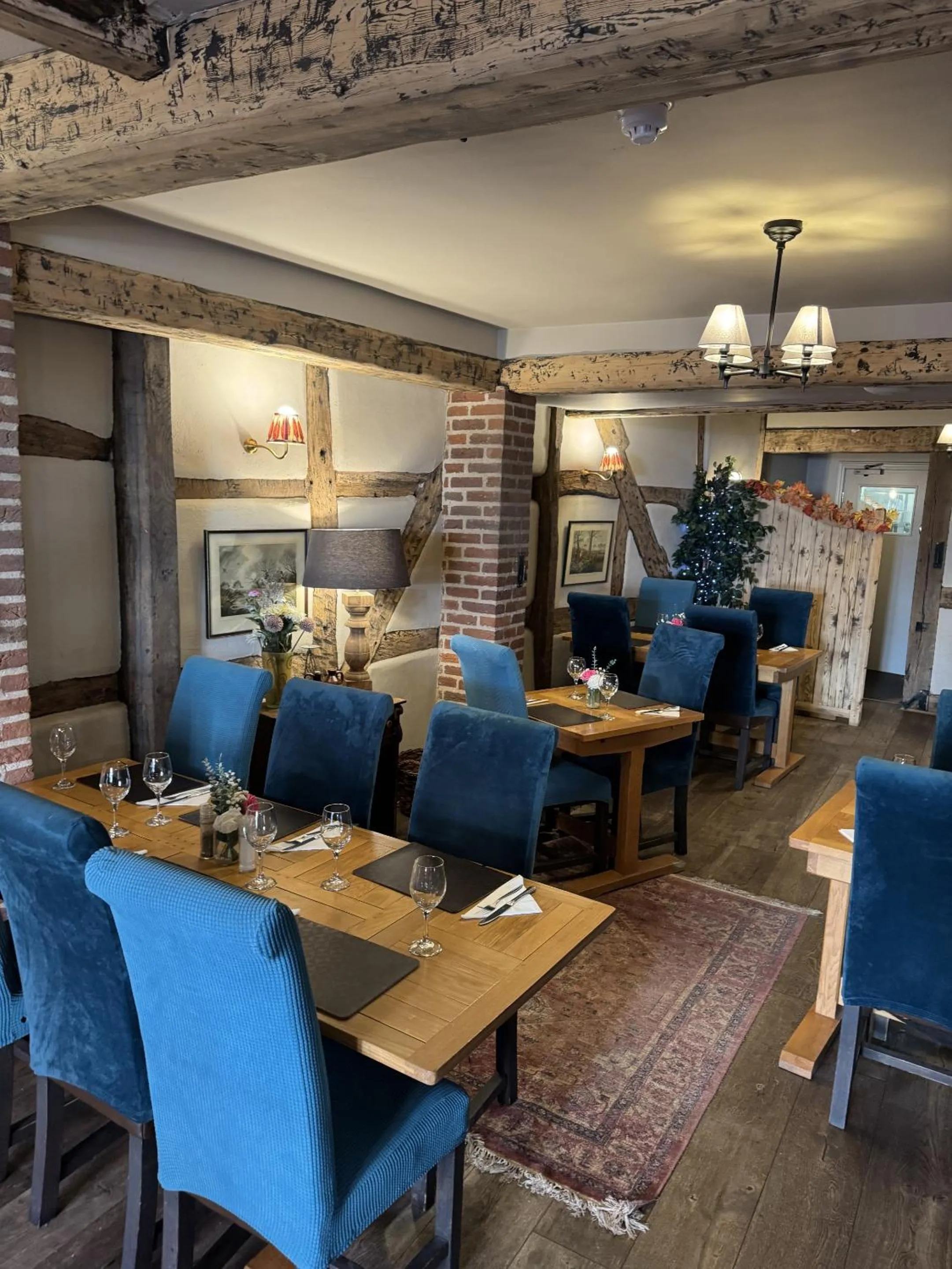 Dining area in The White Lion Hotel