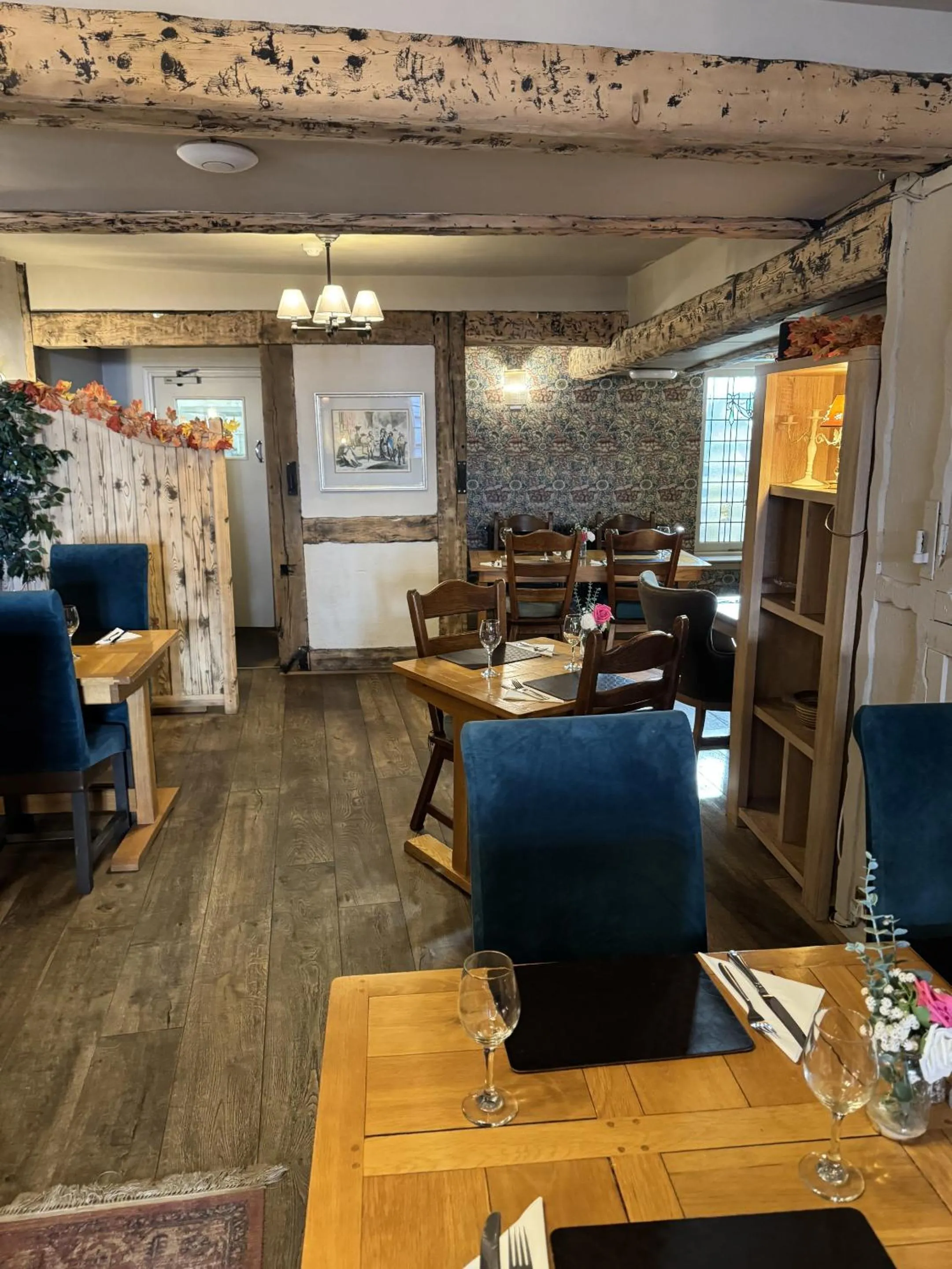 Dining area in The White Lion Hotel