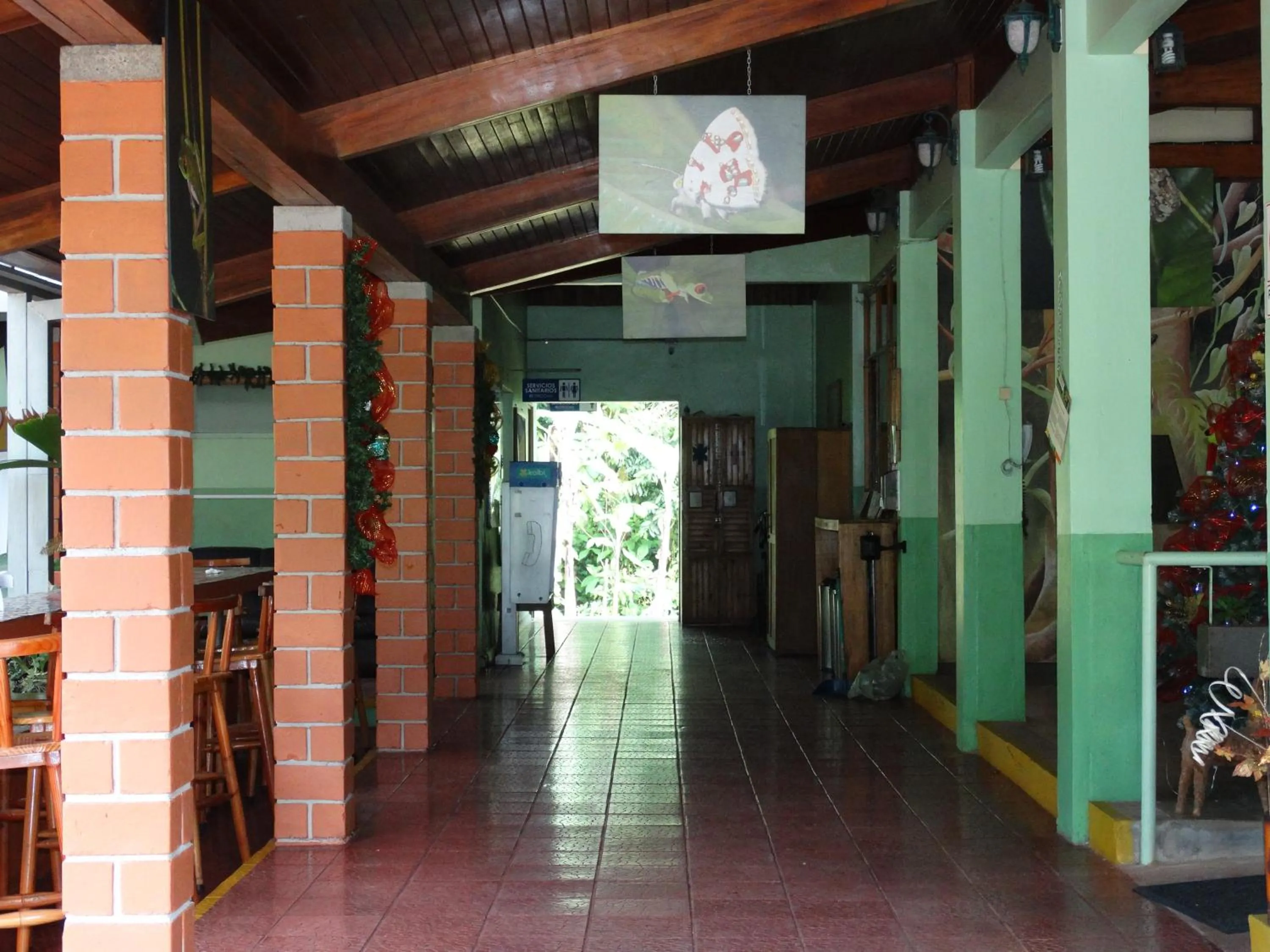 Lobby or reception in La Selva Biological Station