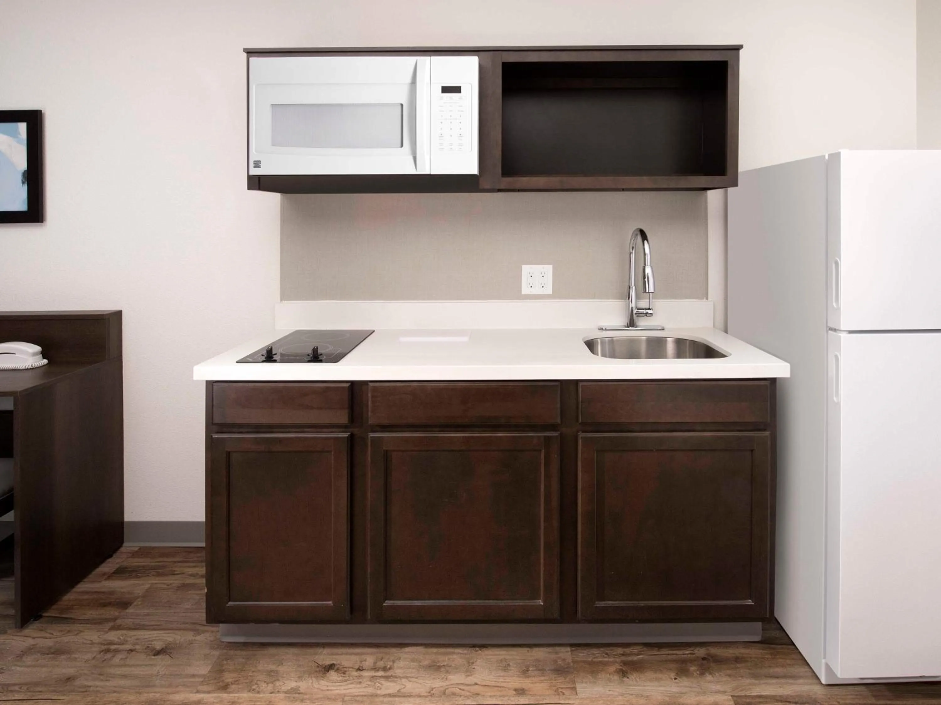 Kitchen or kitchenette in WoodSpring Suites Austin South Central I-35