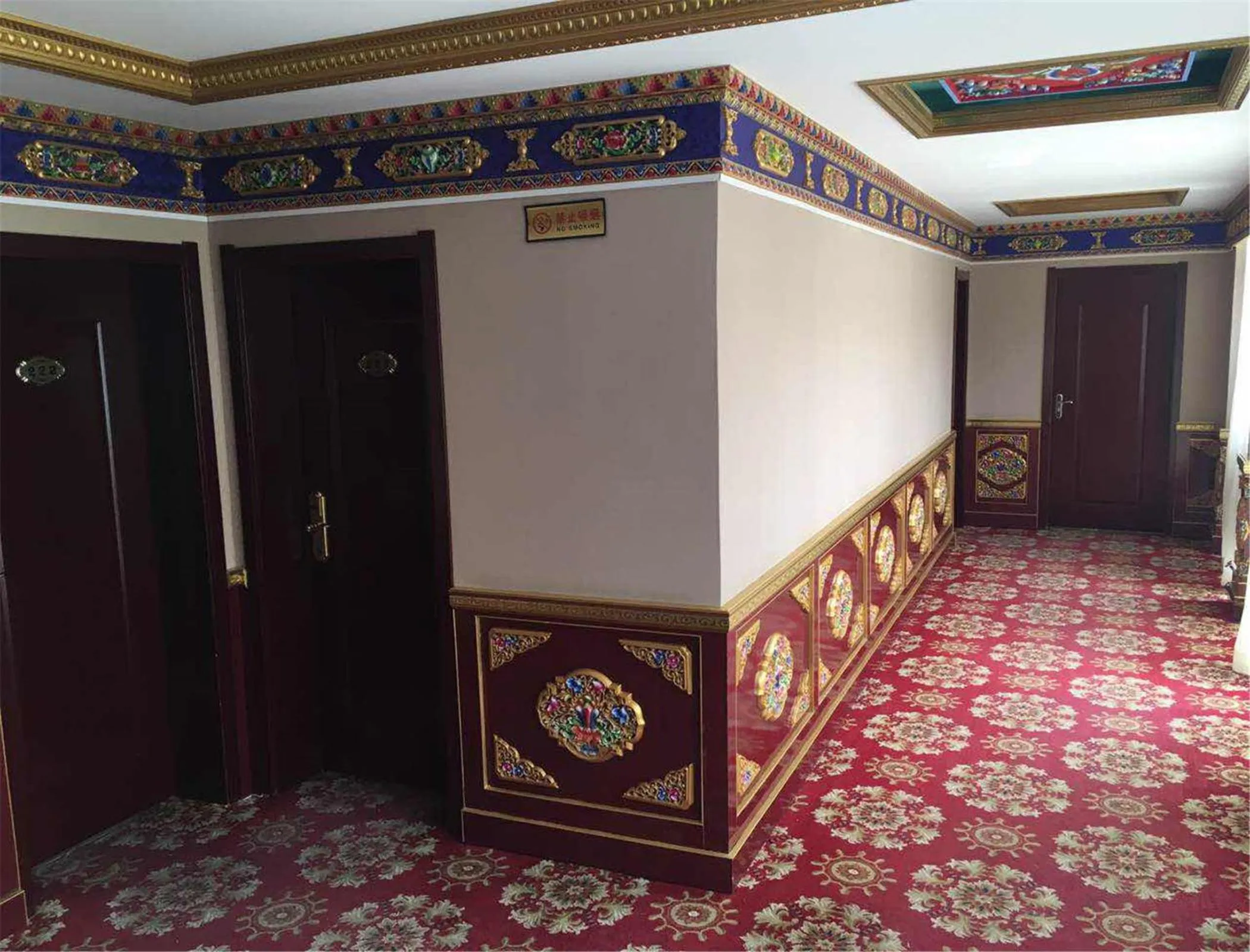Decorative detail in Overseas Tibetan Hotel