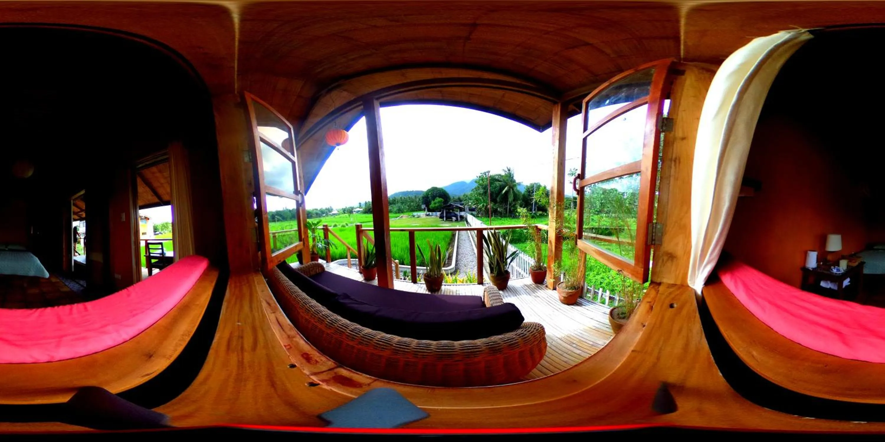 Balcony/Terrace in Guerrera Rice Paddy Villas