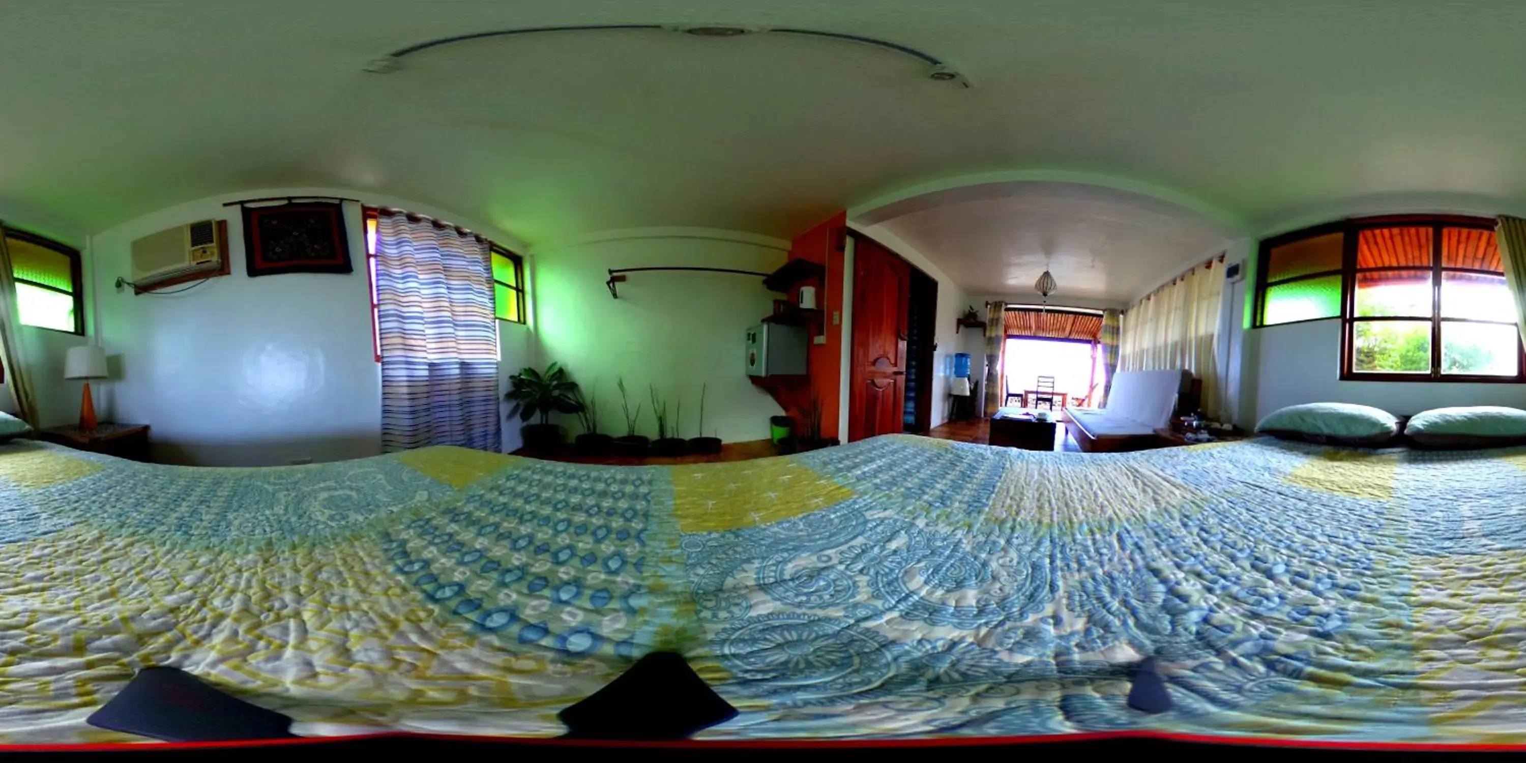 Patio, Bed in Guerrera Rice Paddy Villas Patio, Bed in Guerrera Rice Paddy Villas