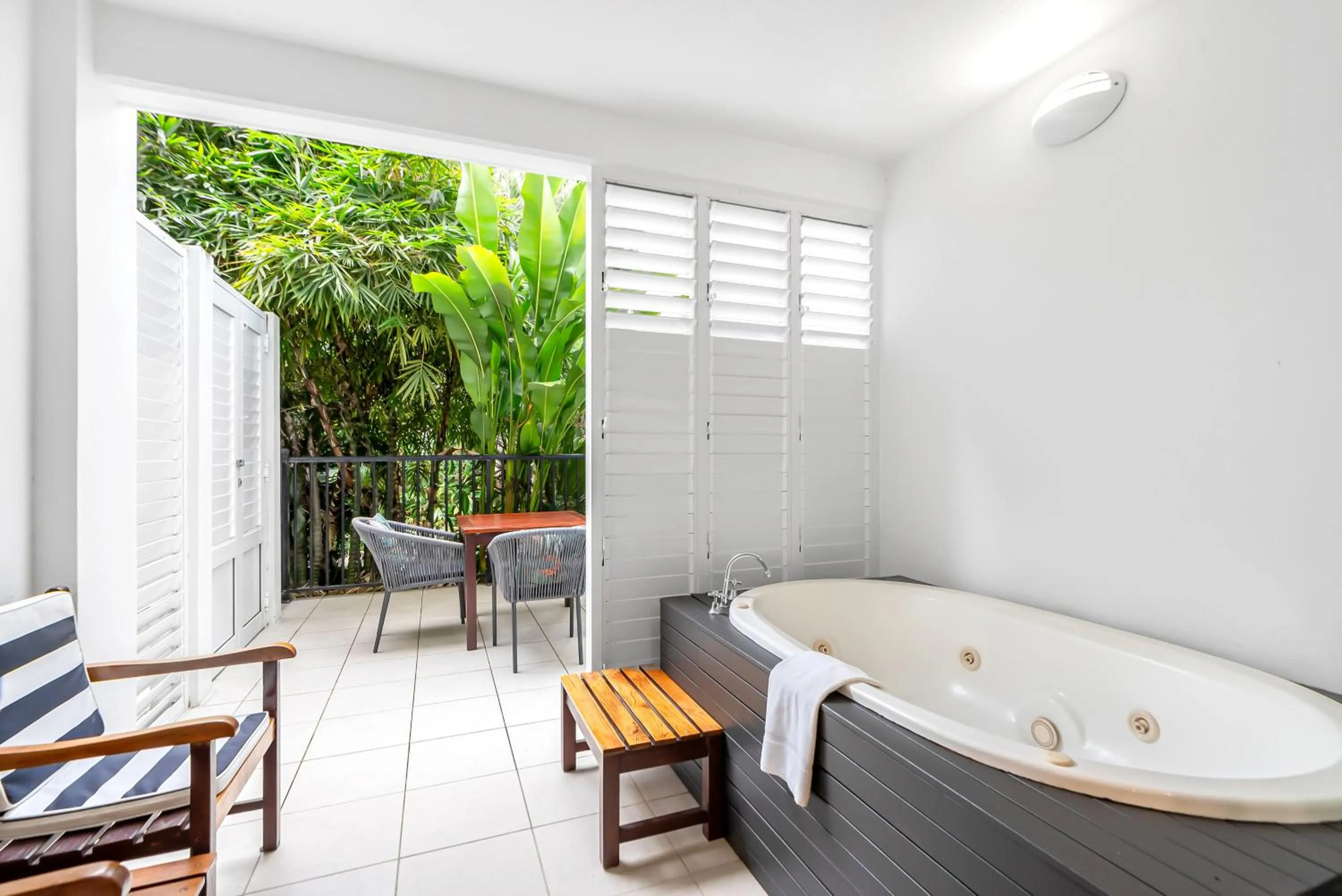 Patio in Elysium Private Apartments at Beach Club & Spa