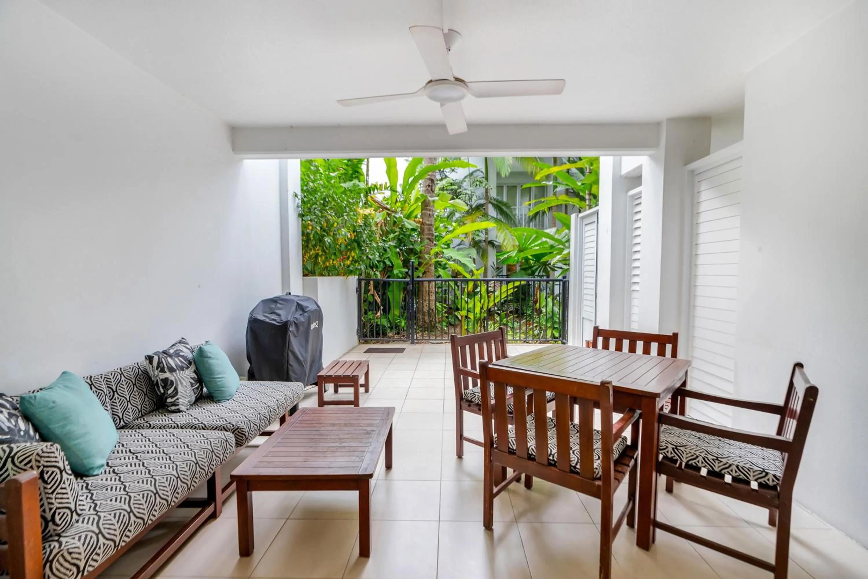 Patio in Elysium Private Apartments at Beach Club & Spa