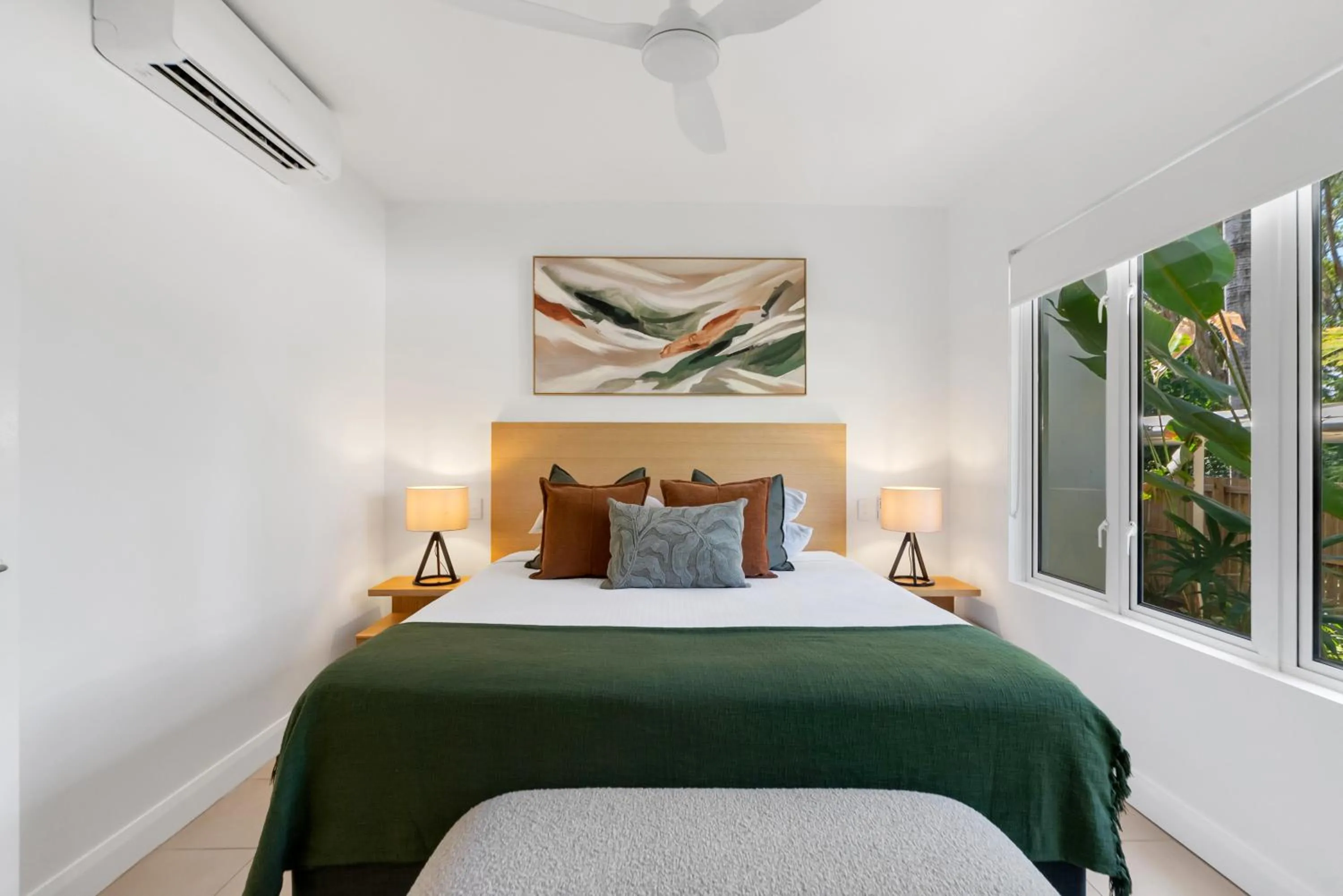 Bed in Elysium Private Apartments at Beach Club & Spa