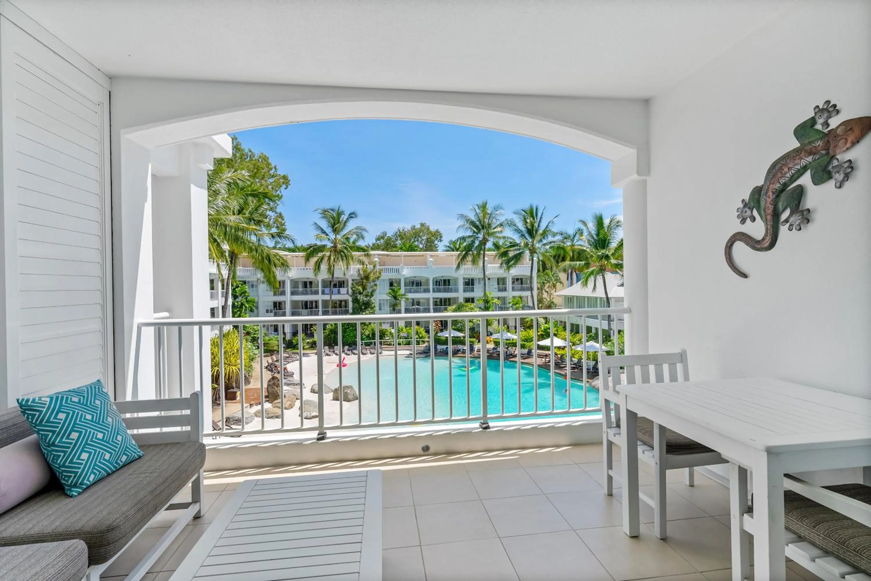 Patio in Elysium Private Apartments at Beach Club & Spa