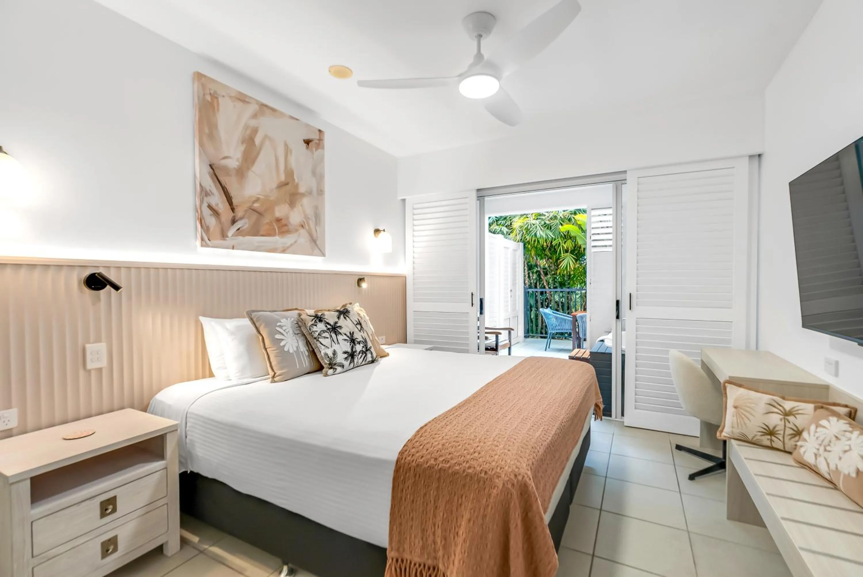 Bed in Elysium Private Apartments at Beach Club & Spa