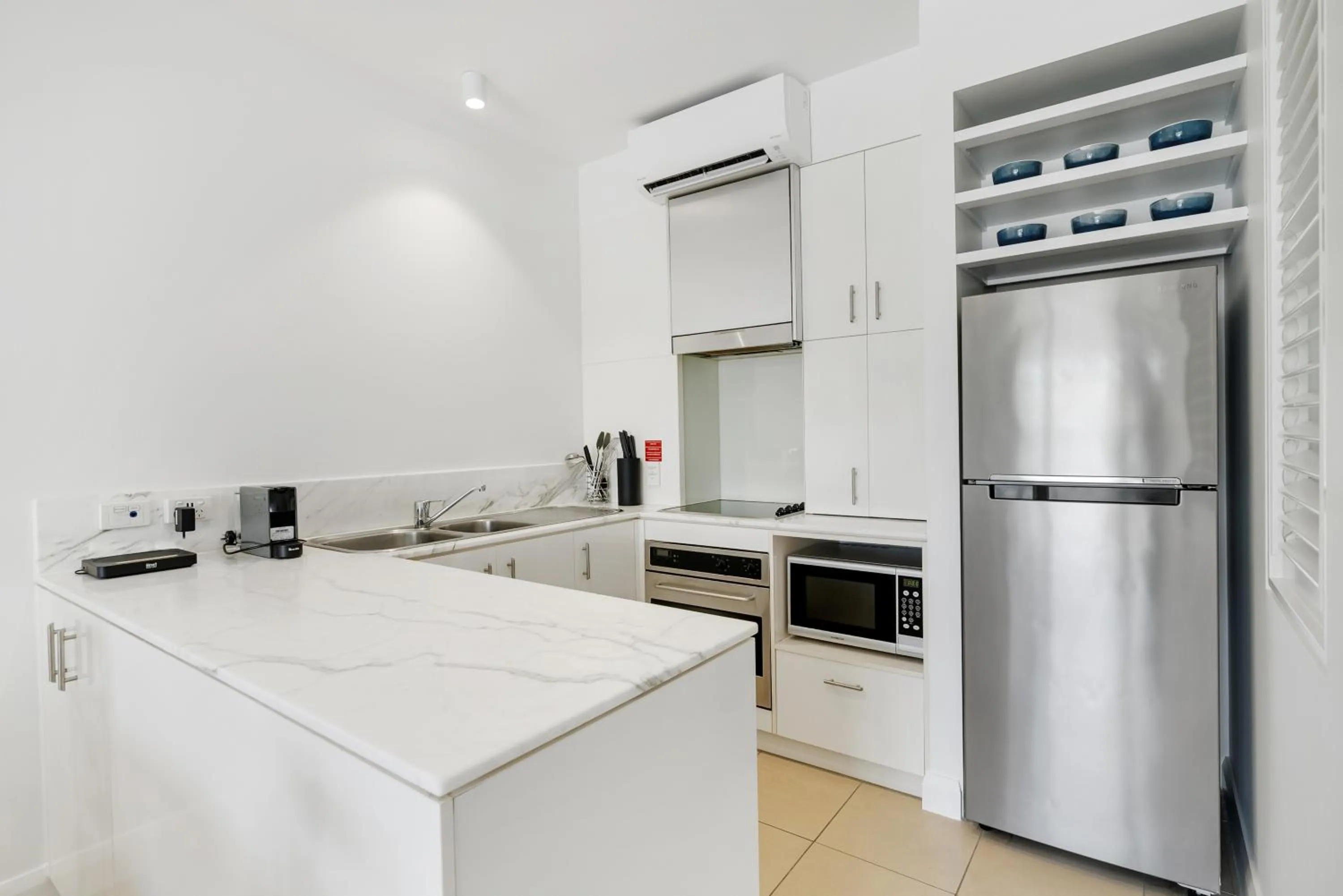 Kitchen or kitchenette in Elysium Private Apartments at Beach Club & Spa