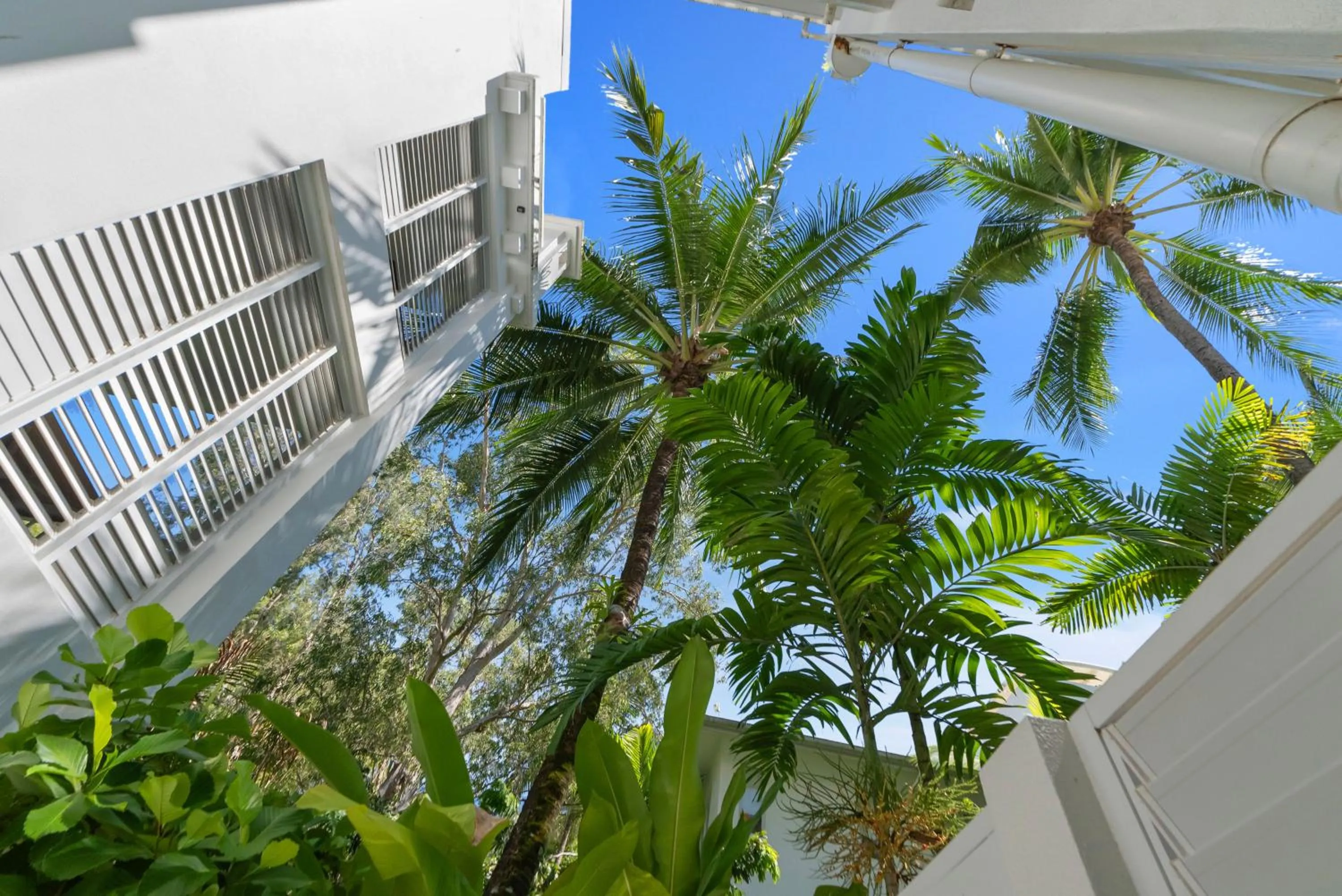 Garden view in Elysium Private Apartments at Beach Club & Spa