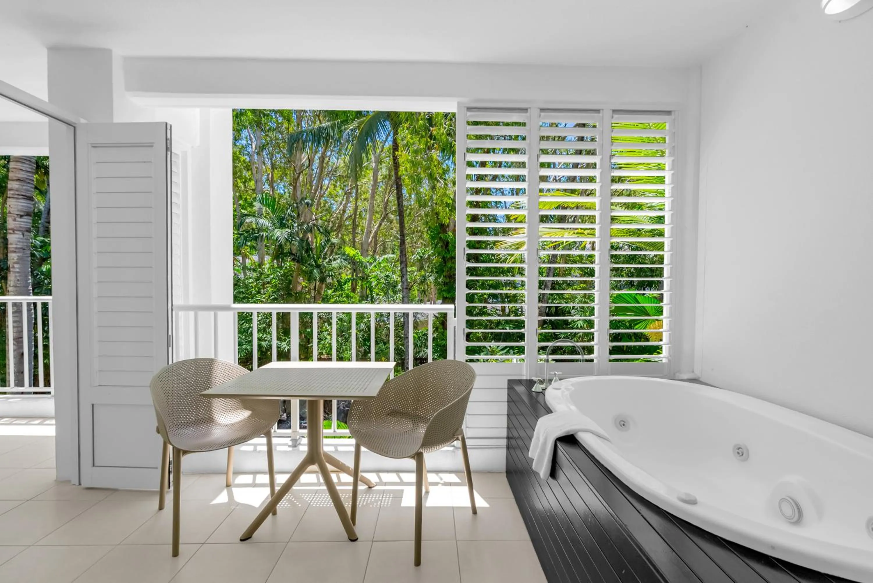 Patio in Elysium Private Apartments at Beach Club & Spa