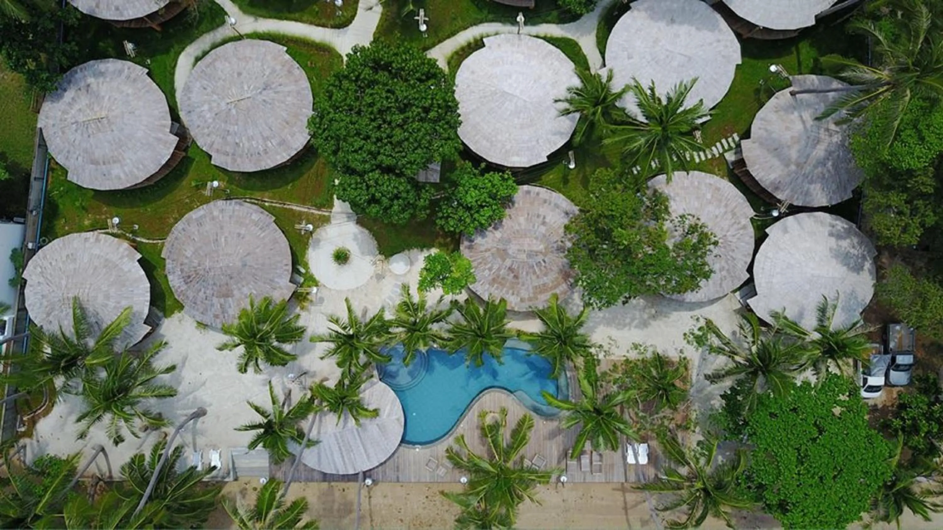 Bird's eye view in The Mud - Eco Hotel