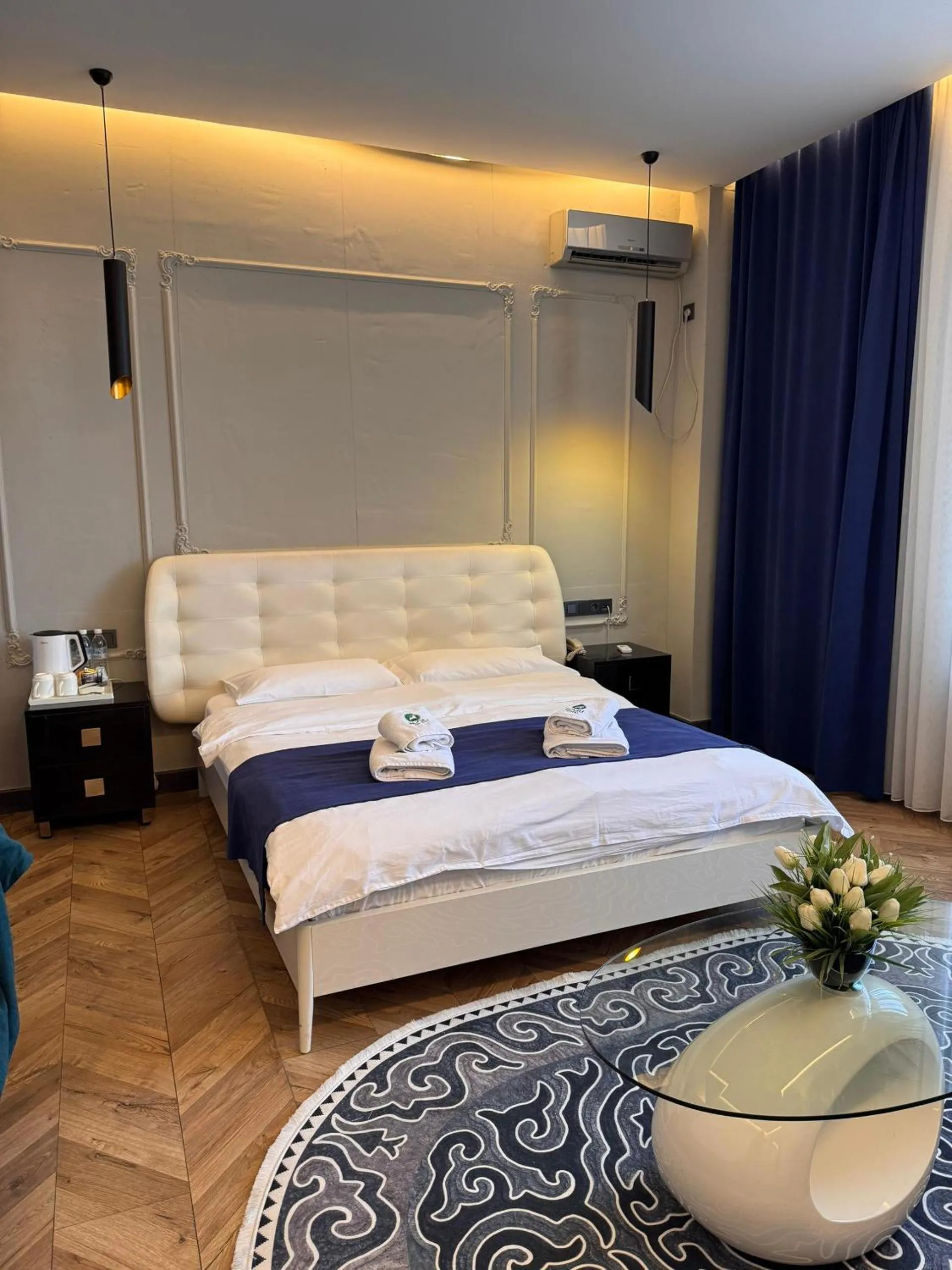 Bed in Bugu Hotel Bishkek