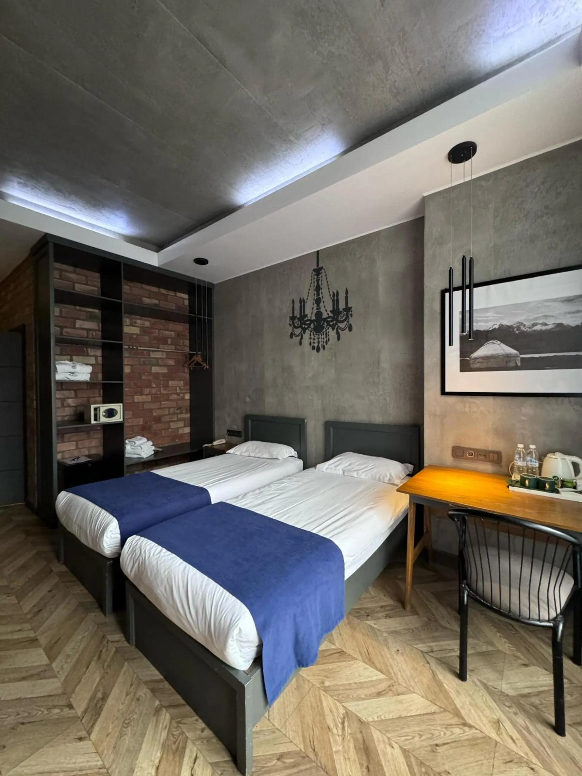 Bed in Bugu Hotel Bishkek