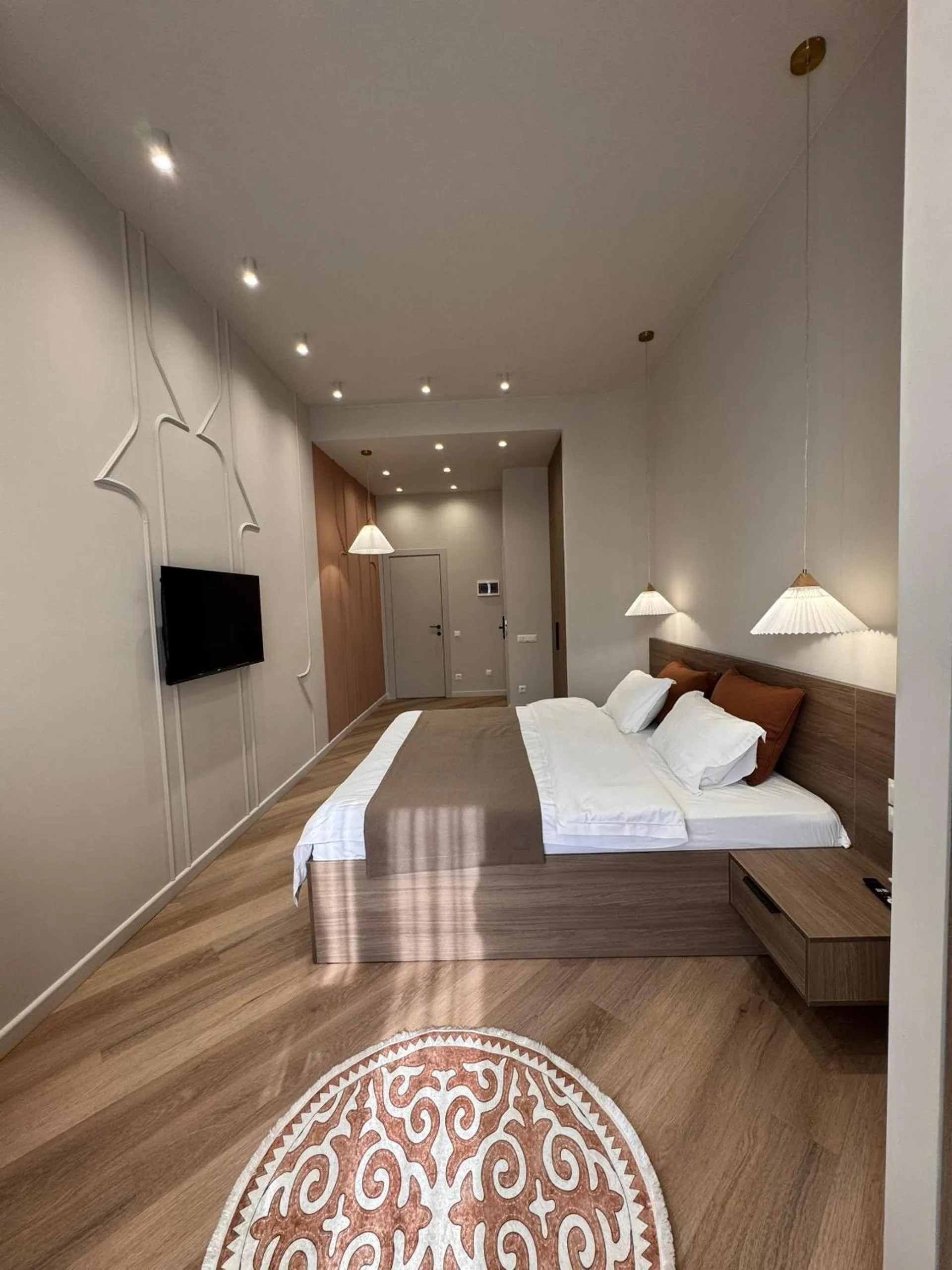 Bed in Bugu Hotel Bishkek